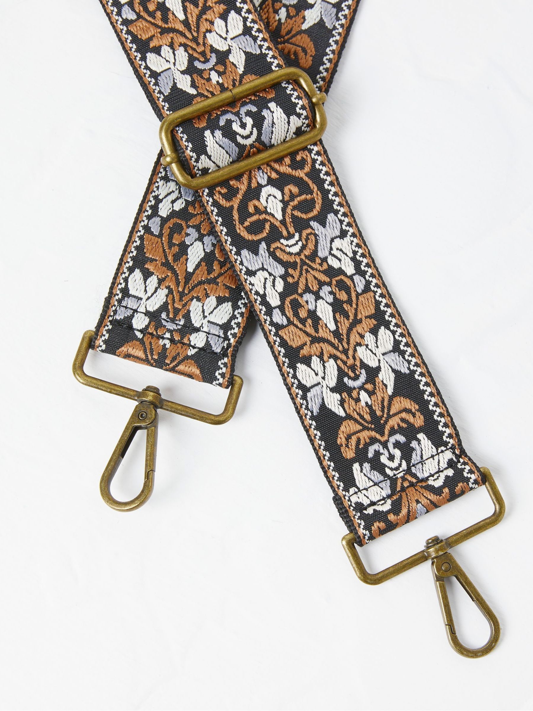 Multi Embroidered Floral Bag Strap - Image 2 of 3
