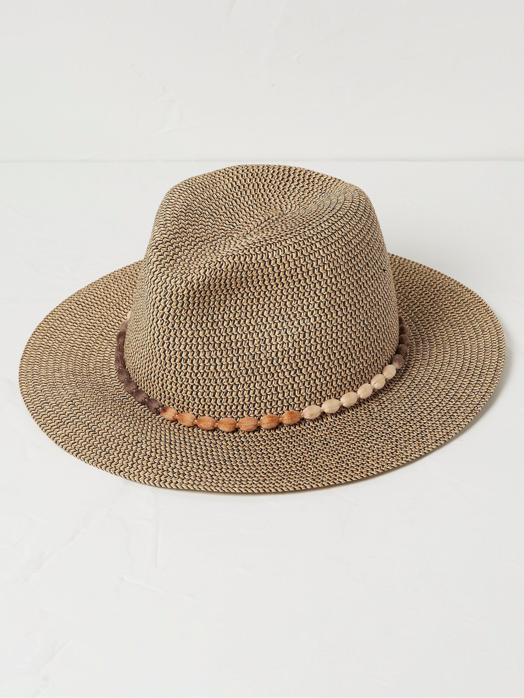 Natural Multi Weave Fedora Hat - Image 2 of 3