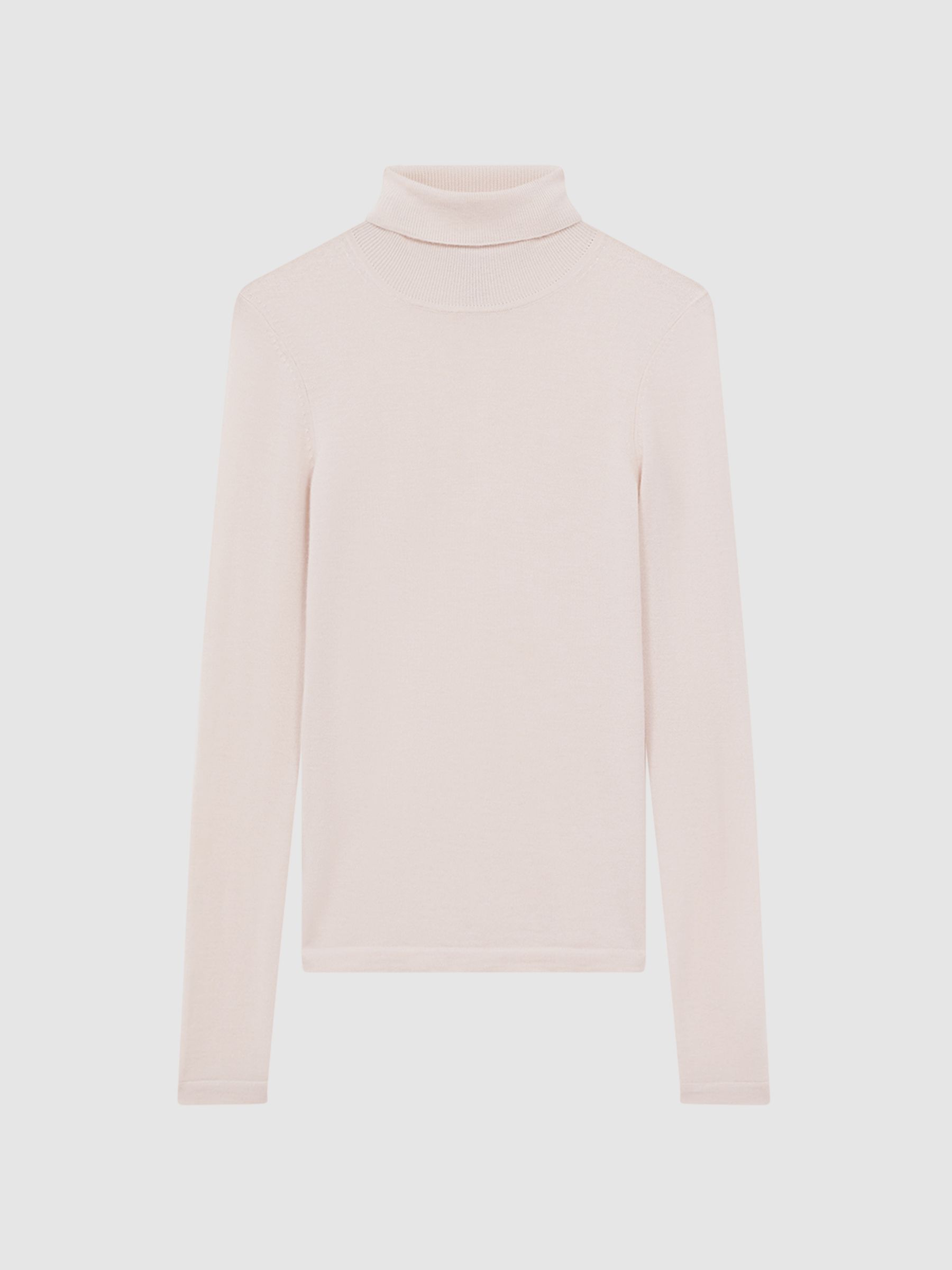 Atelier Cashmere Roll Neck Top in Pink - Image 2 of 5