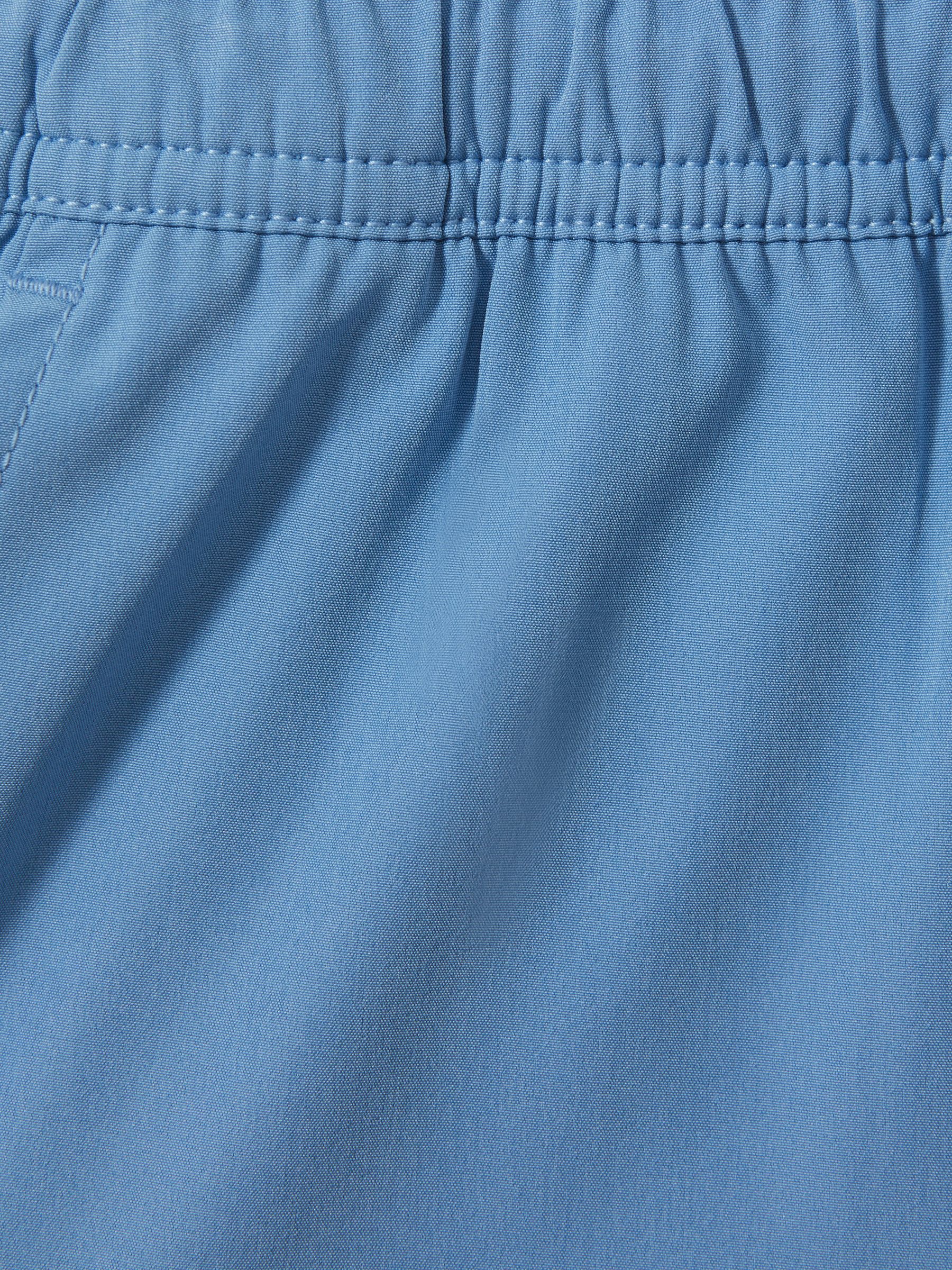 Senior Plain Drawstring Waist Swim Shorts in Sea Blue - Image 4 of 4