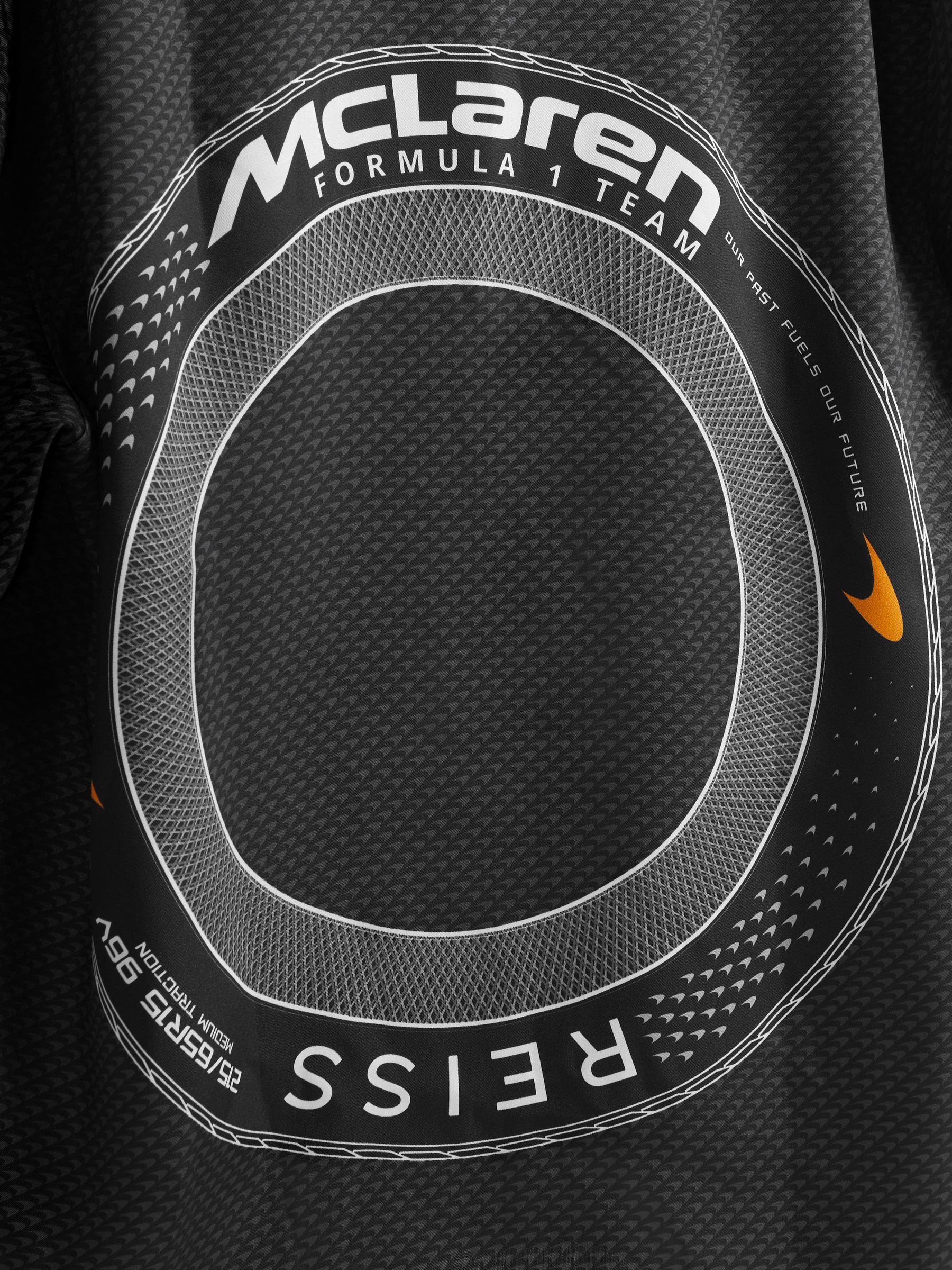 McLaren F1 Cuban Collar Shirt in Black - Image 7 of 8