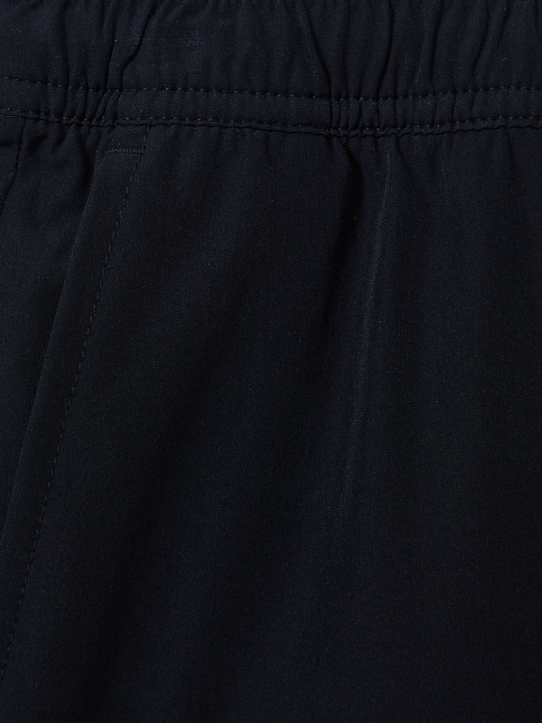9-13 yrs Plain Drawstring Waist Swim Shorts in Navy - Image 4 of 4