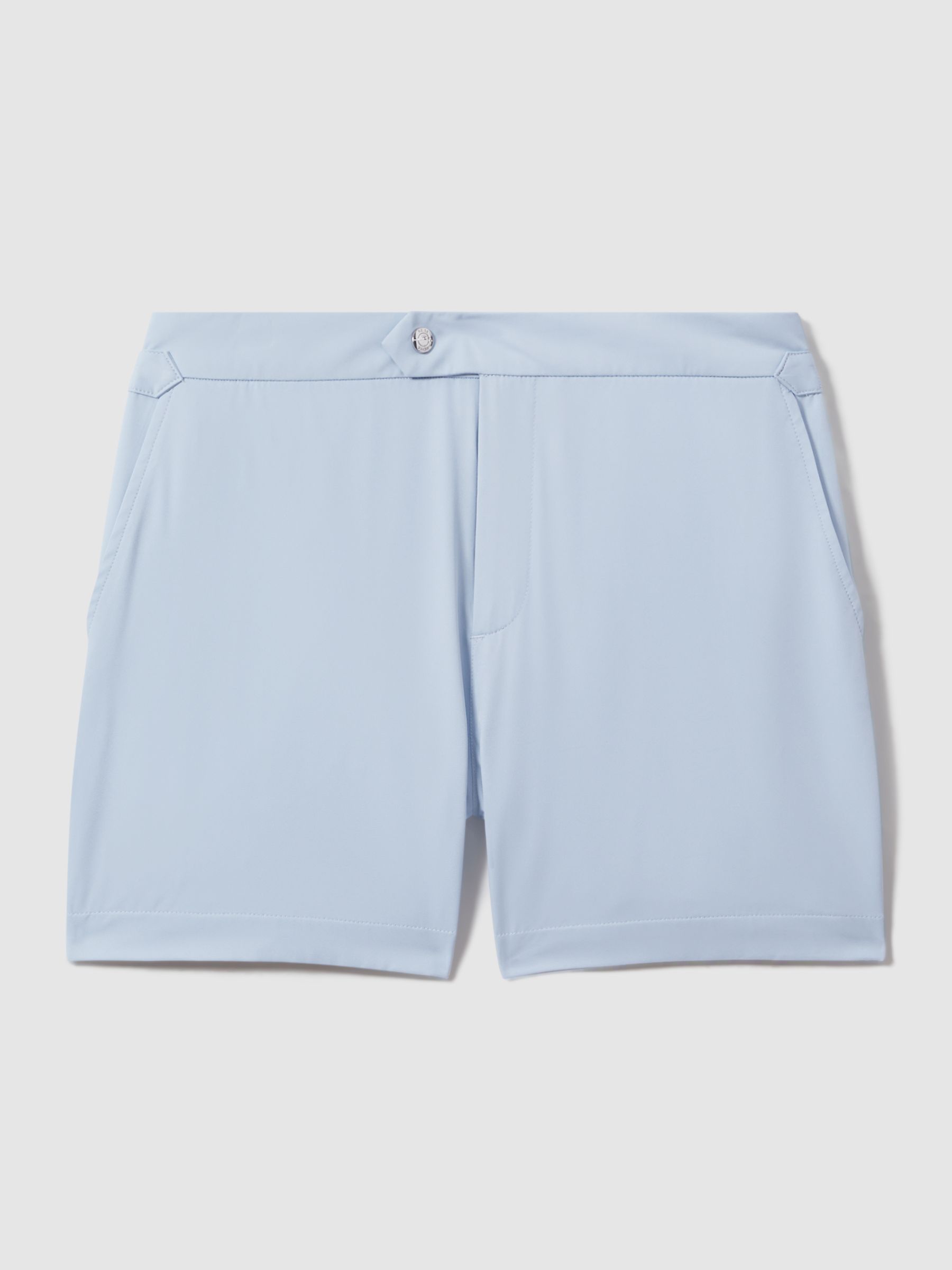 Side Adjuster Swim Shorts in Soft Blue - Image 2 of 6