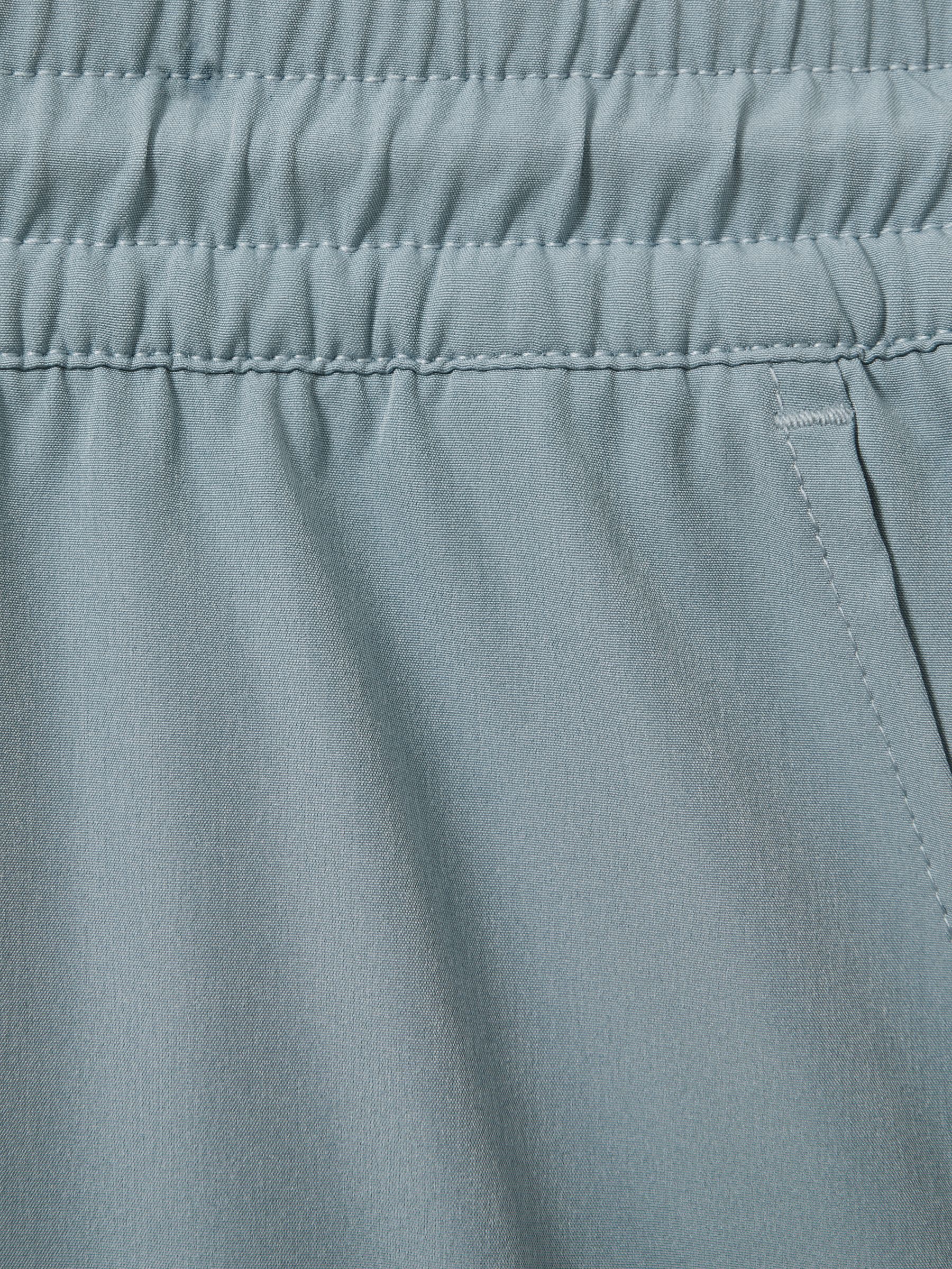 Plain Drawstring Waist Swim Shorts in Sea Blue - Image 7 of 7