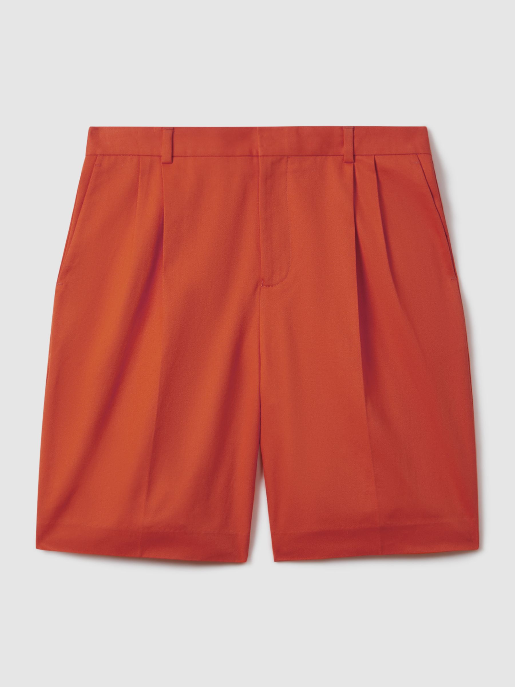McLaren F1 Twill Relaxed Shorts in Papaya - Image 2 of 6