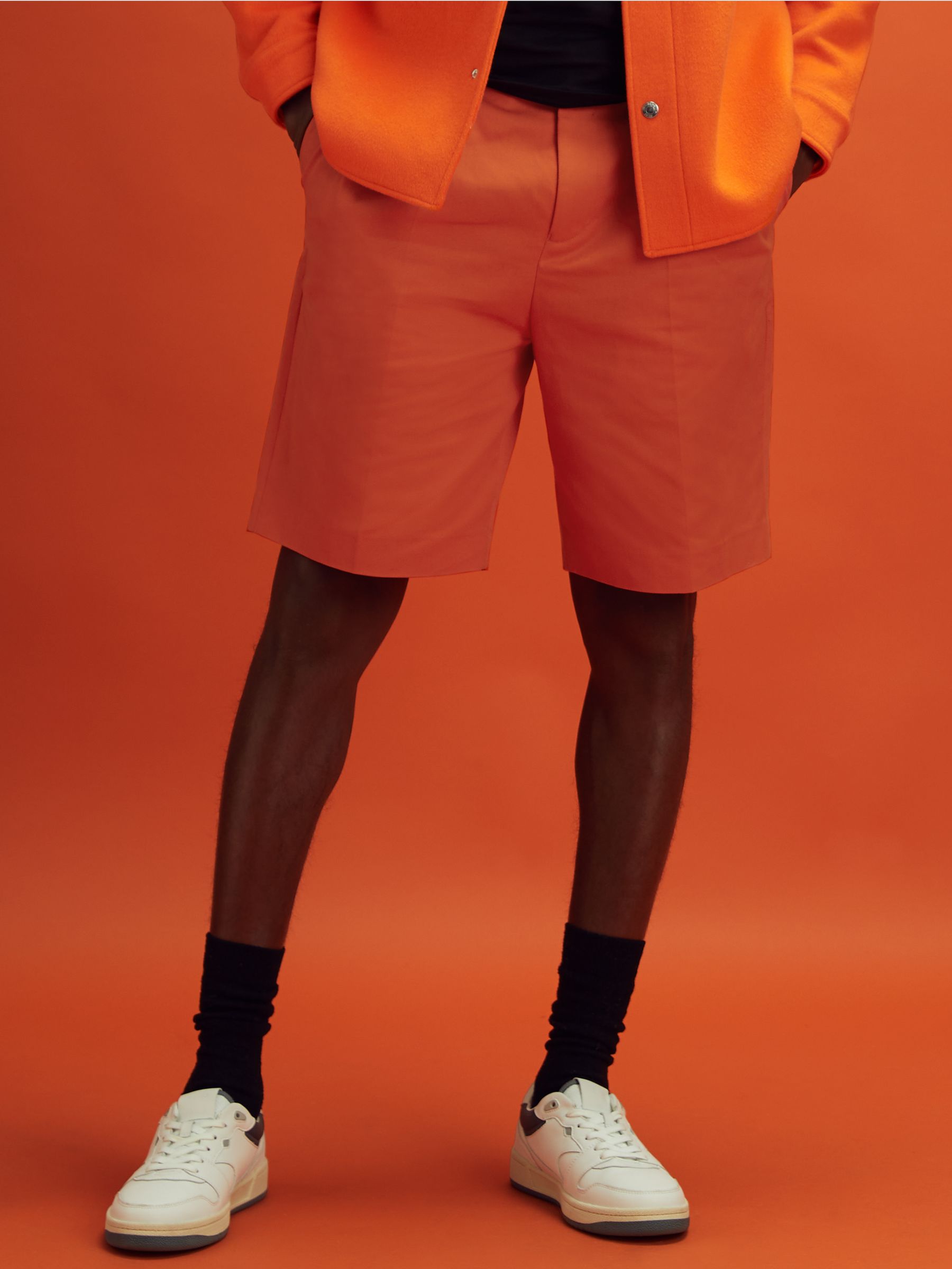 McLaren F1 Twill Relaxed Shorts in Papaya - Image 3 of 6