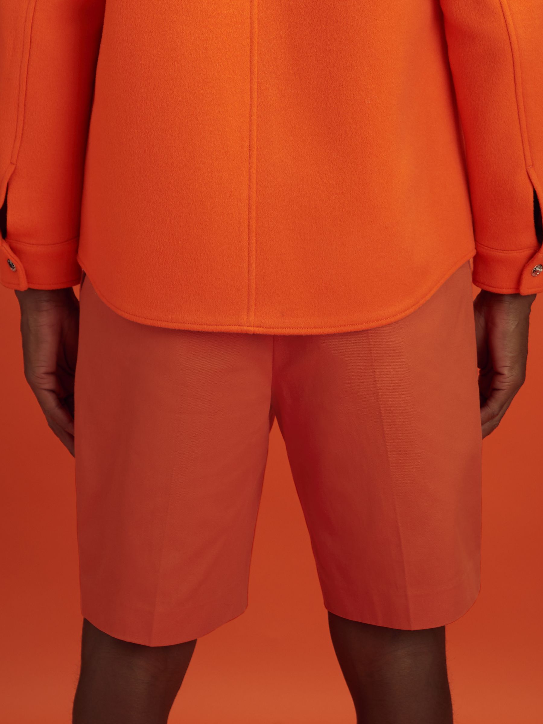 McLaren F1 Twill Relaxed Shorts in Papaya - Image 5 of 6