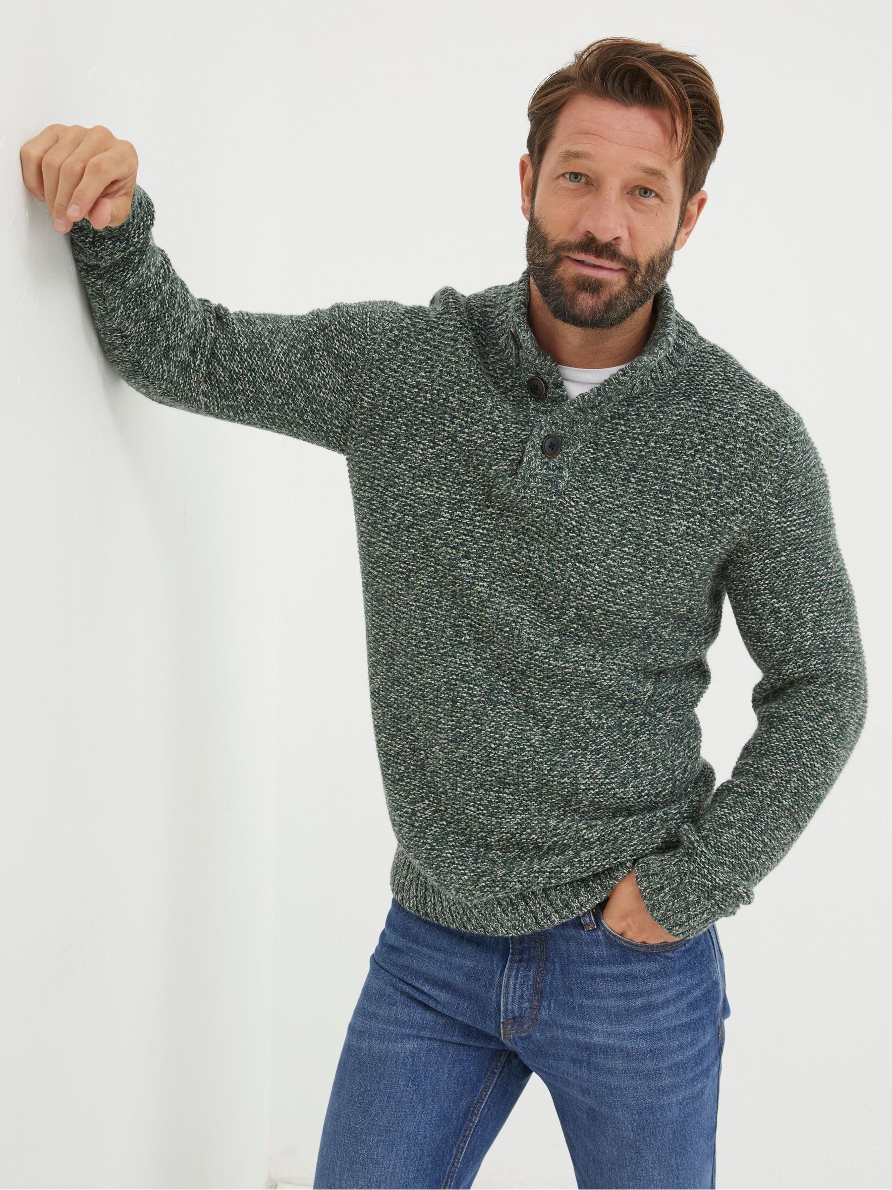 Green Half Neck Jumper - Image 1 of 5 Green Half Neck Jumper - Image 1 of 5