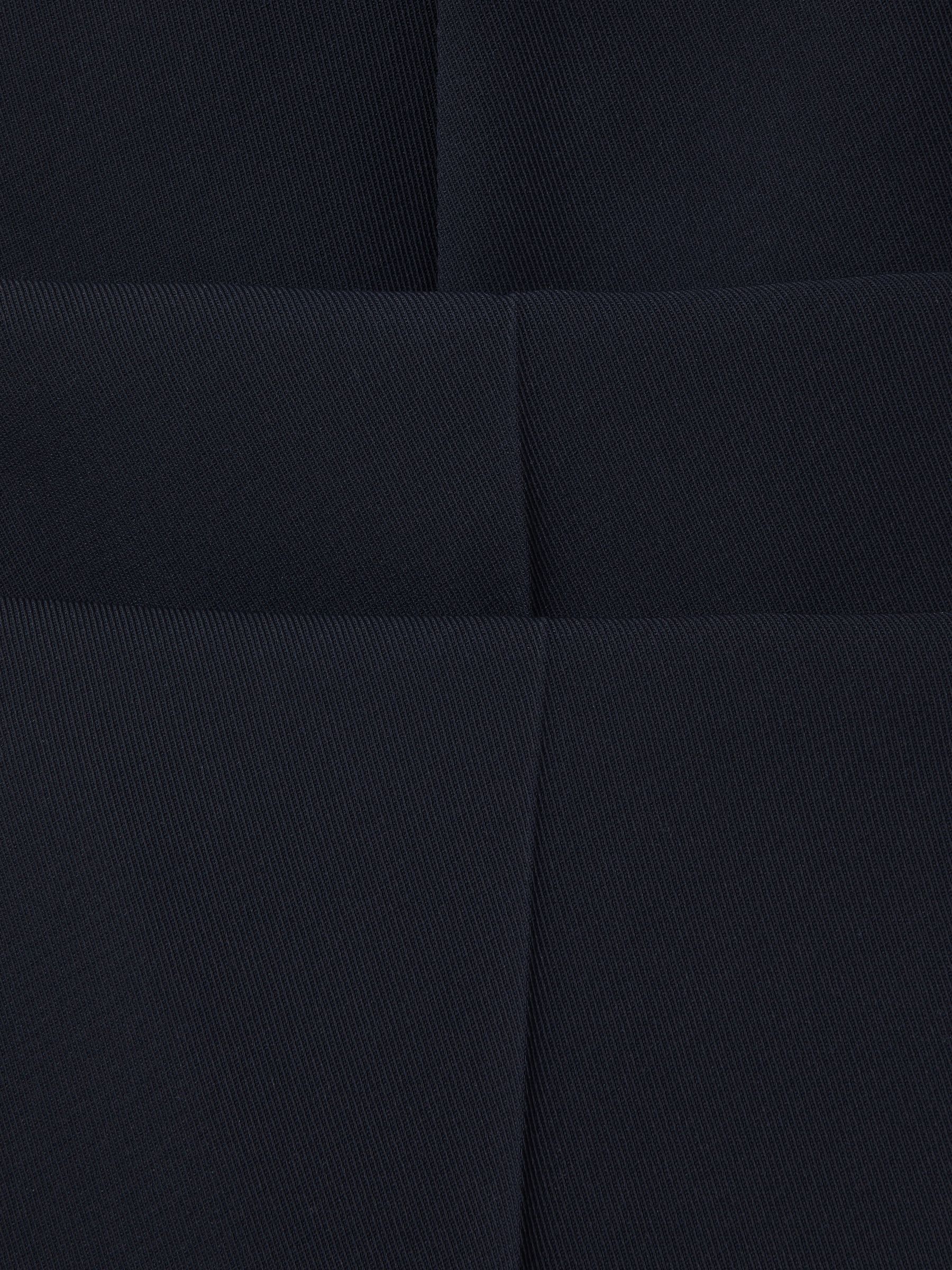 Petite Half-Elasticated Wide Leg Trousers in Navy - Image 7 of 8