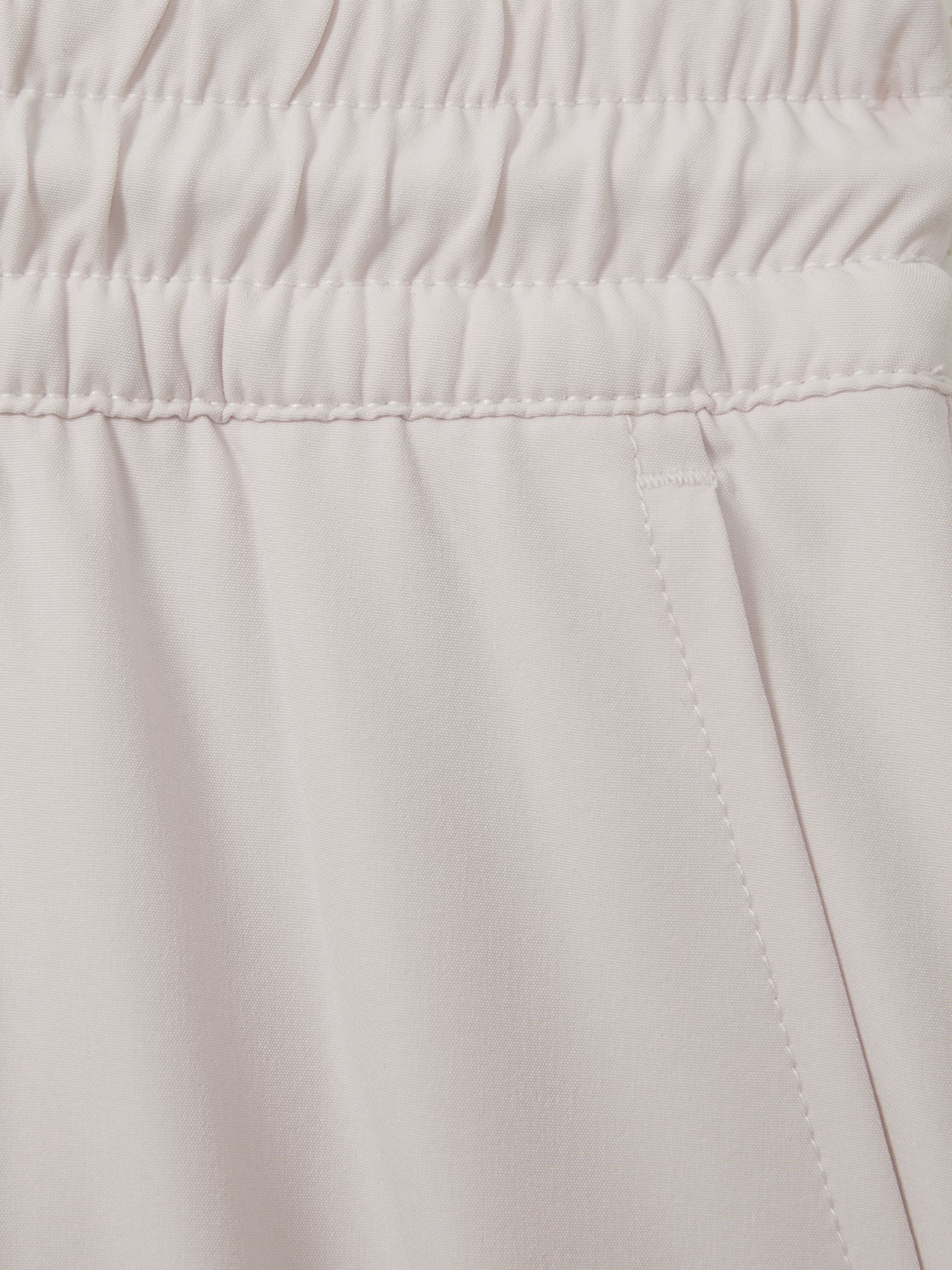 Plain Drawstring Waist Swim Shorts in Pale Pink - Image 6 of 6