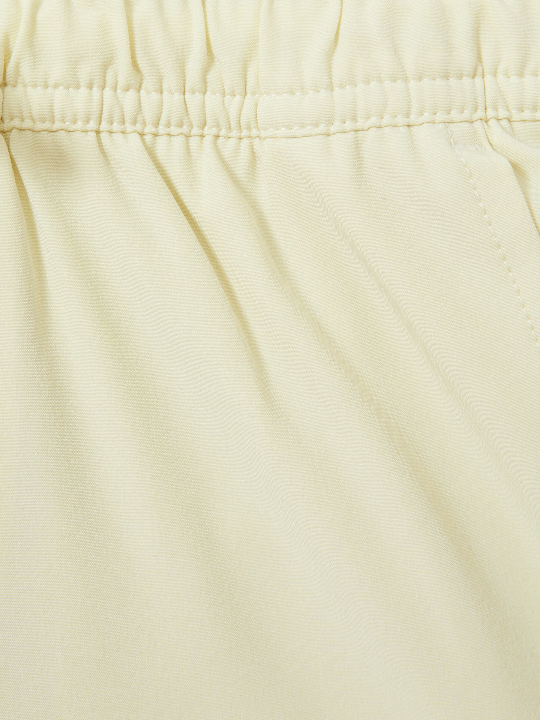 3-9 yrs Plain Drawstring Waist Swim Shorts in Lemon - Image 3 of 3