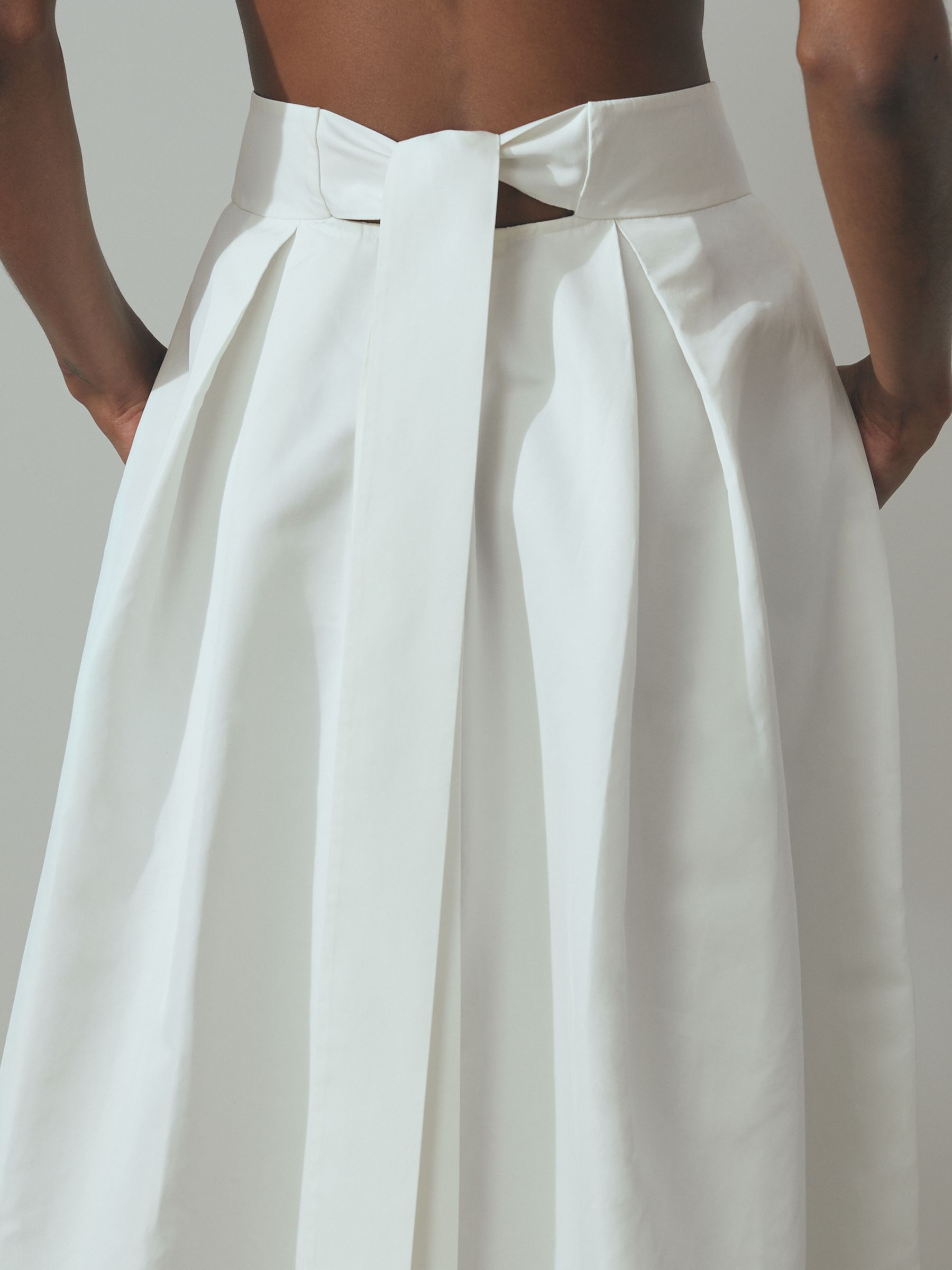 Atelier Tie Back Bridal Skirt in Ivory - Image 3 of 5