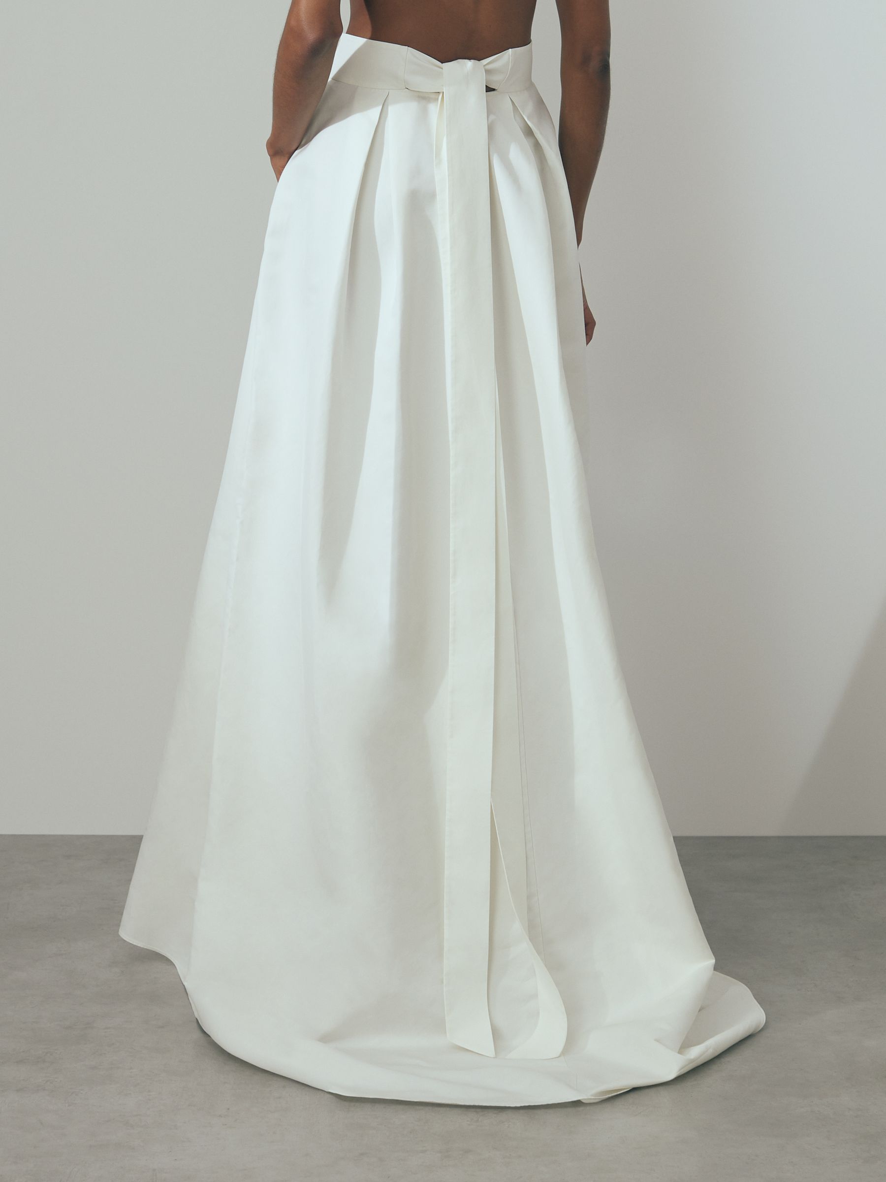 Atelier Tie Back Bridal Skirt in Ivory - Image 4 of 5
