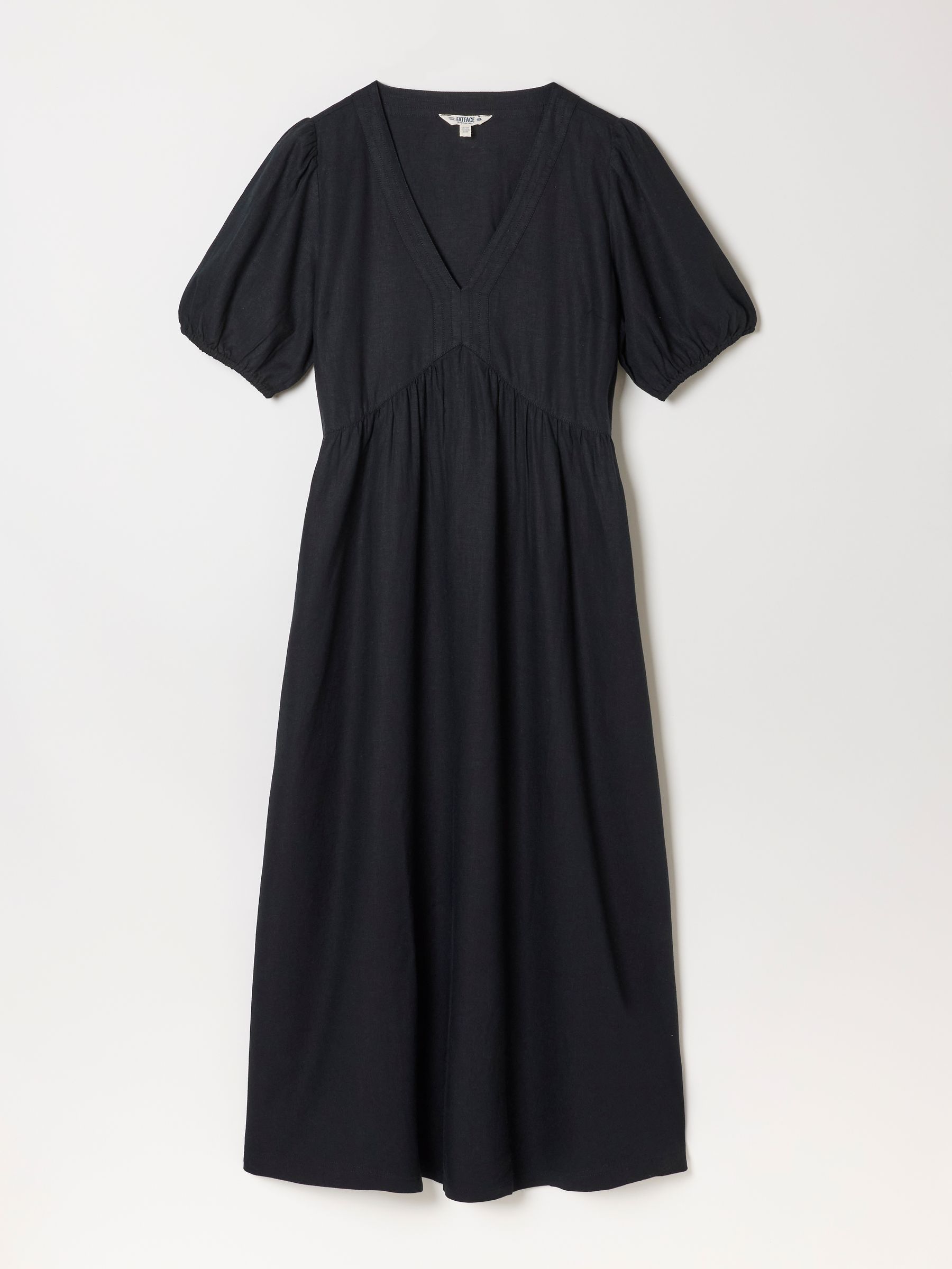 Remi Black Petite Linen Dress - Image 6 of 6