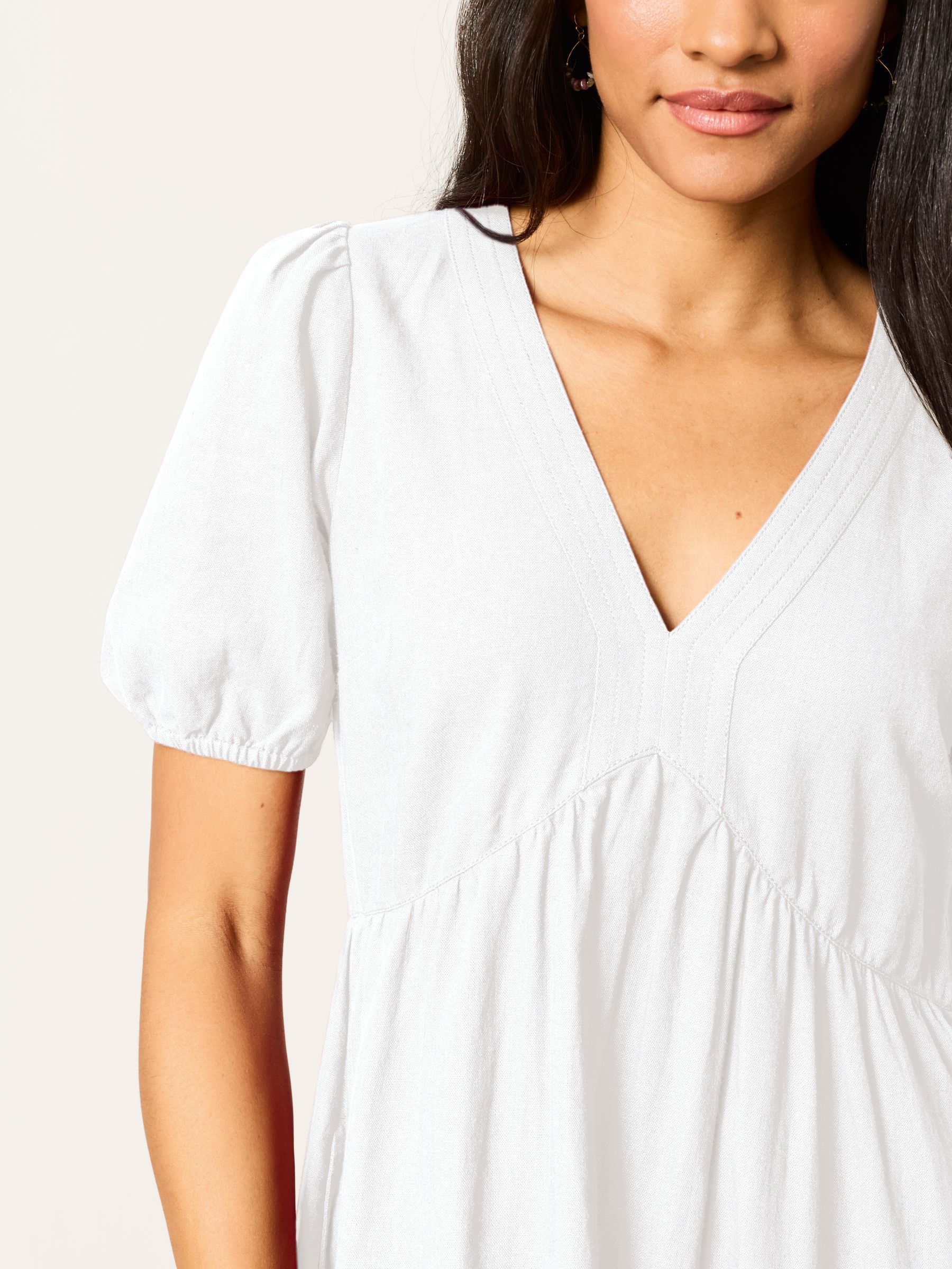 Remi White Linen Dress - Image 3 of 6