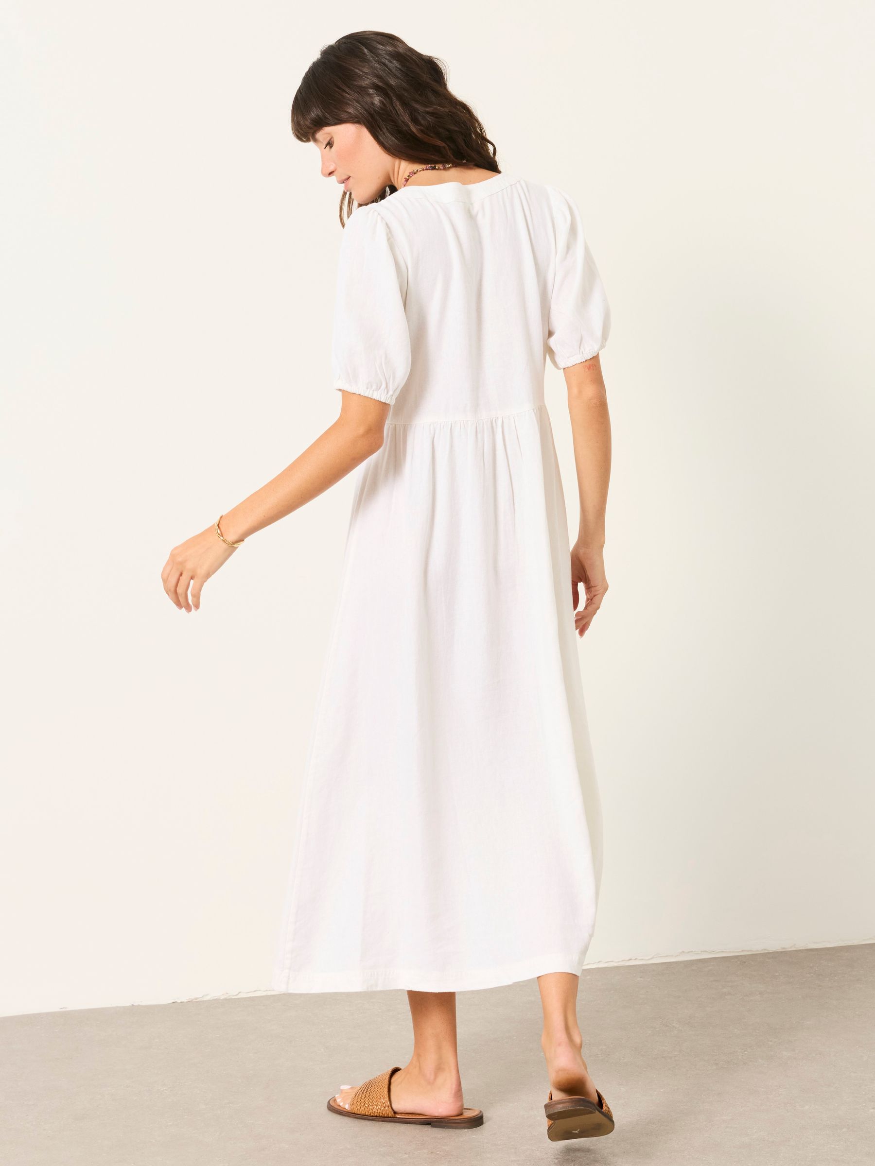 petite linen dress Studio's Fenton Panel in Ivory Removable tie belt Buy Ro&Zo Blue Petite Stripe