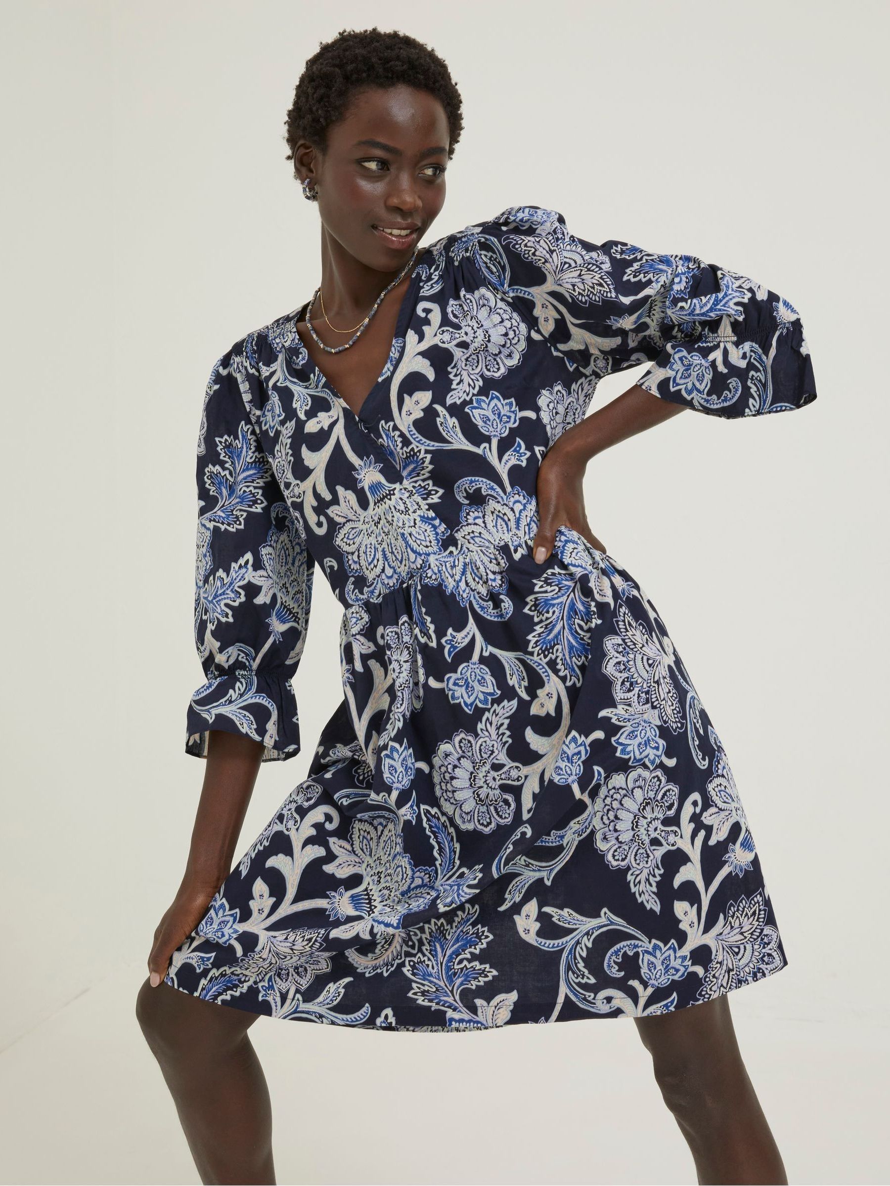Blue Maddox Palace Floral Dress - Image 1 of 5