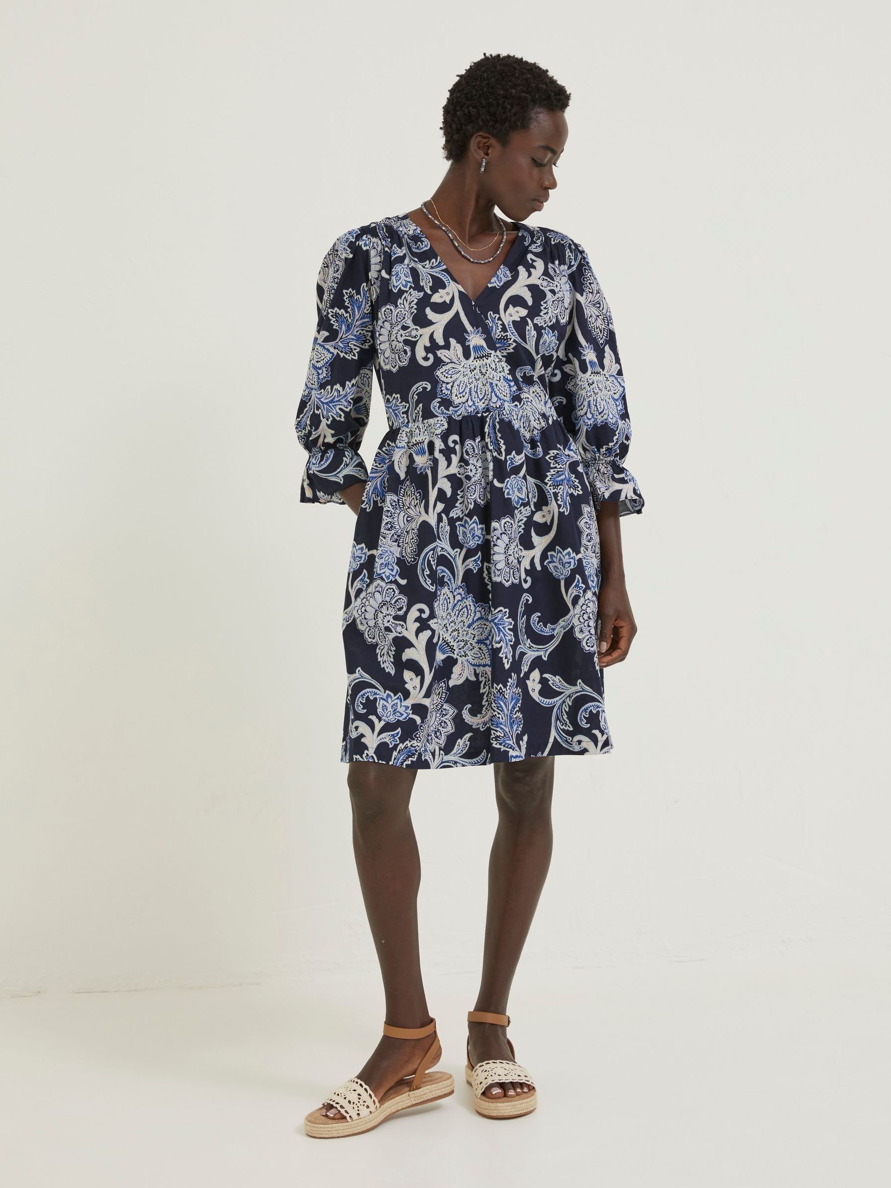 Blue Maddox Palace Floral Dress - Image 3 of 5