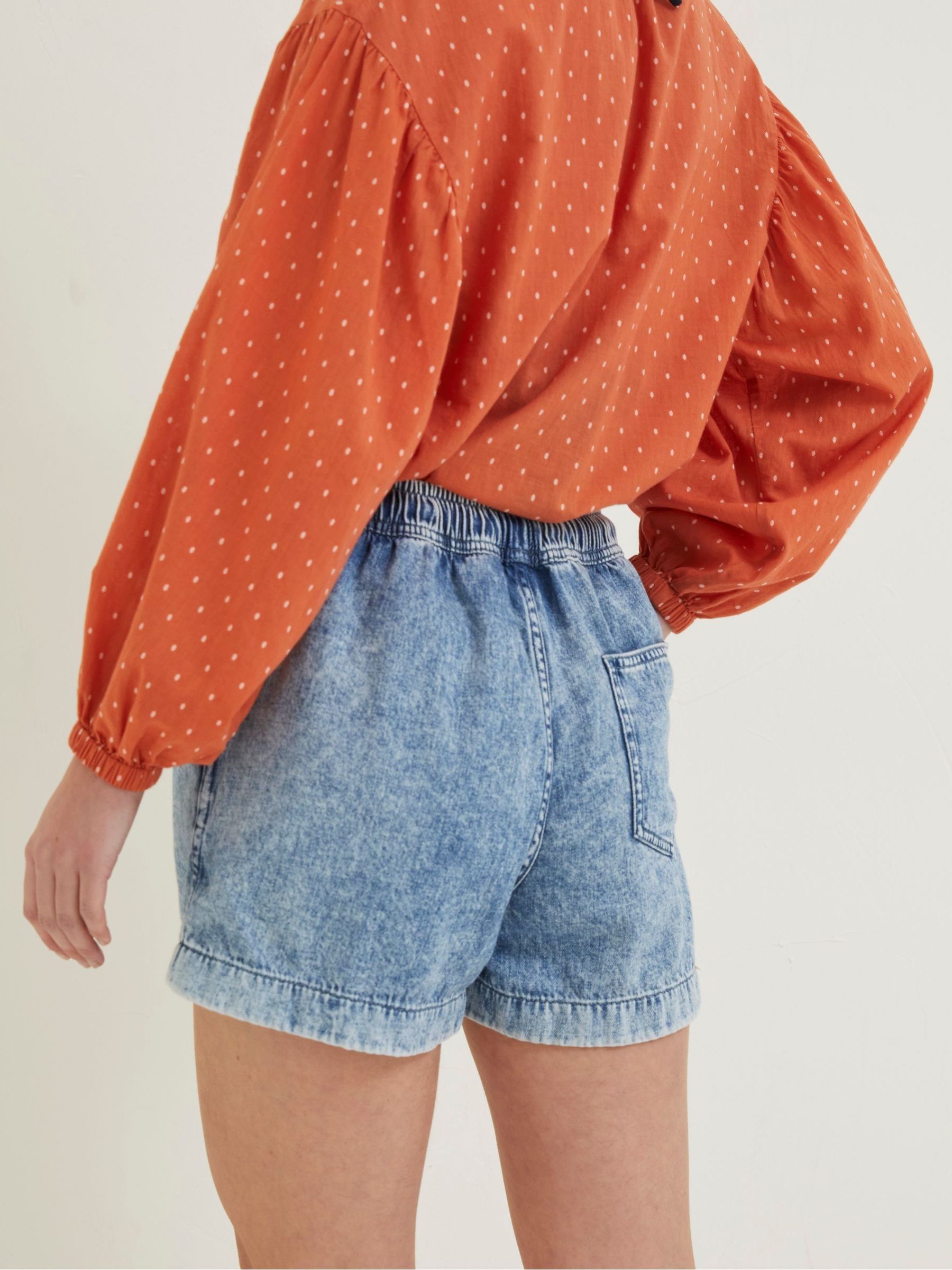 Blue Ashby Pull-On Denim Shorts - Image 2 of 4 Blue Ashby Pull-On Denim Shorts - Image 2 of 4