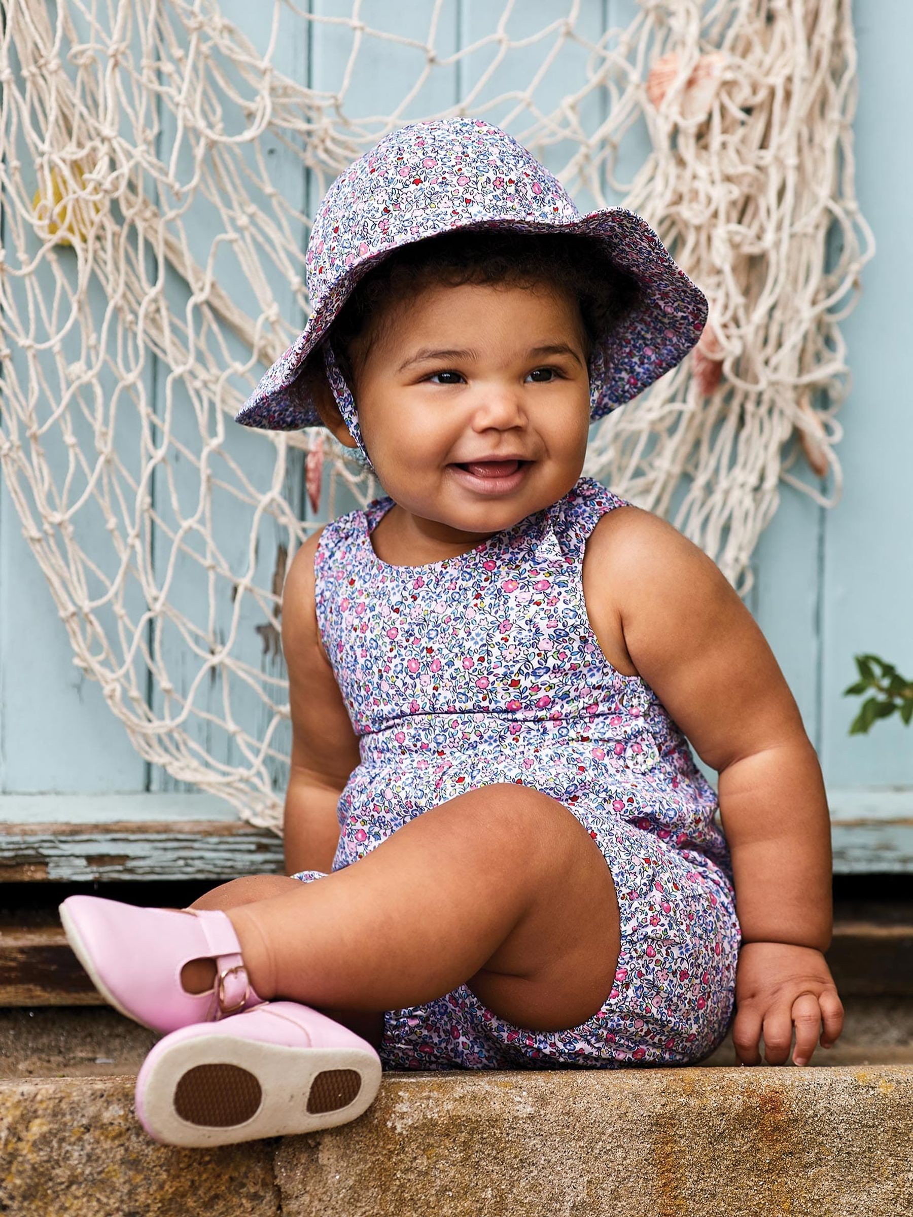 Summer Ditsy Floppy Sun Hat - Image 1 of 2