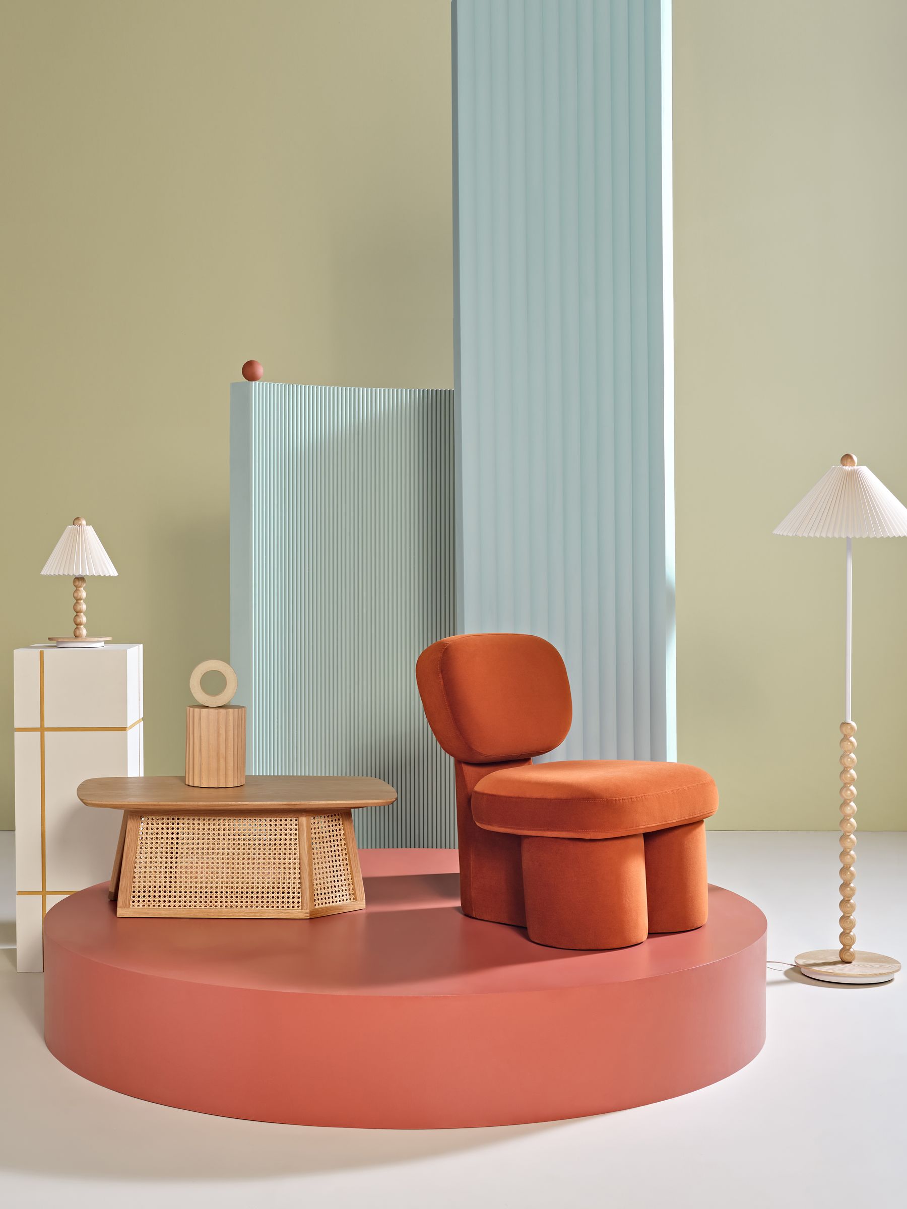 Thea Accent Chair in Cinnamon Velvet - Image 3 of 6