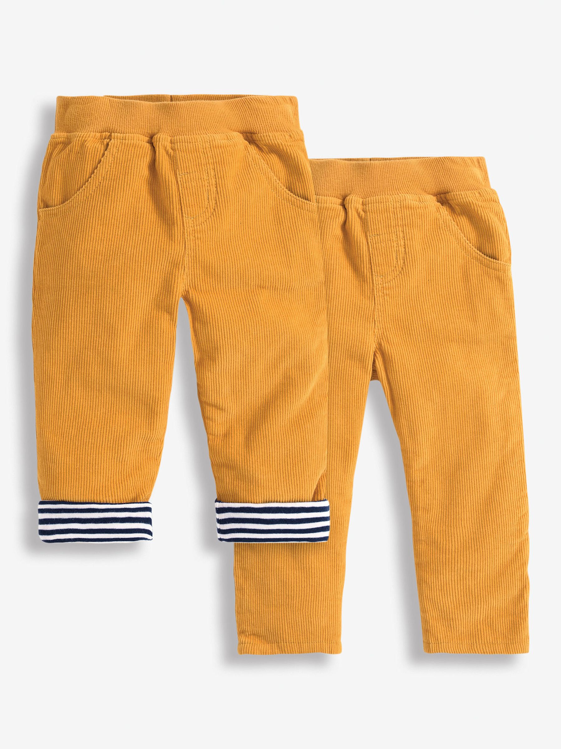 Mustard Cord Baby Pull-Up Trousers - Image 1 of 1