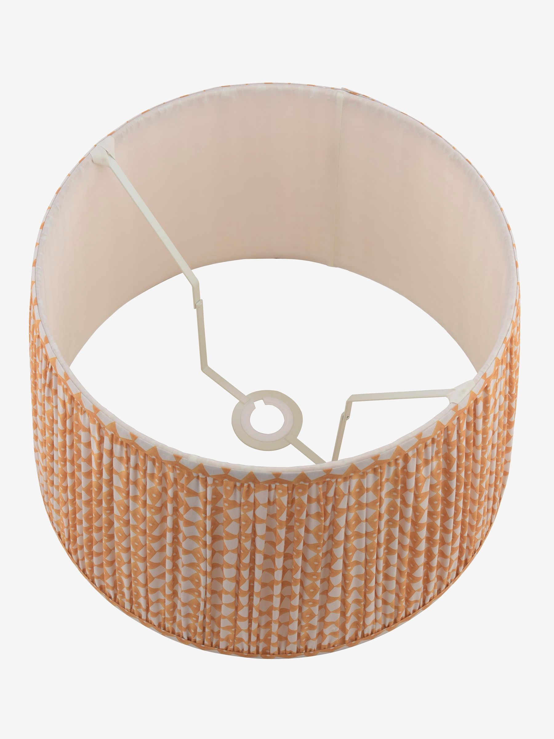 Yellow Folly Pleated Cotton Easyfit Lamp Shade - Image 7 of 7