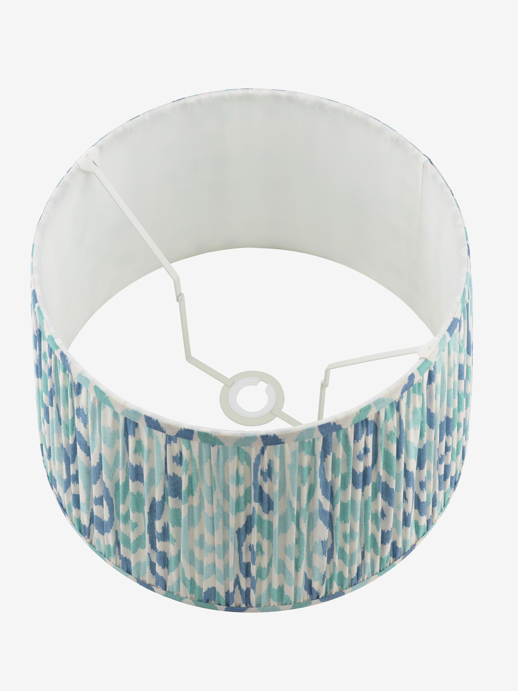 Blue Folly Pleated Cotton Easyfit Lamp Shade - Image 7 of 7 Blue Folly Pleated Cotton Easyfit Lamp Shade - Image 7 of 7