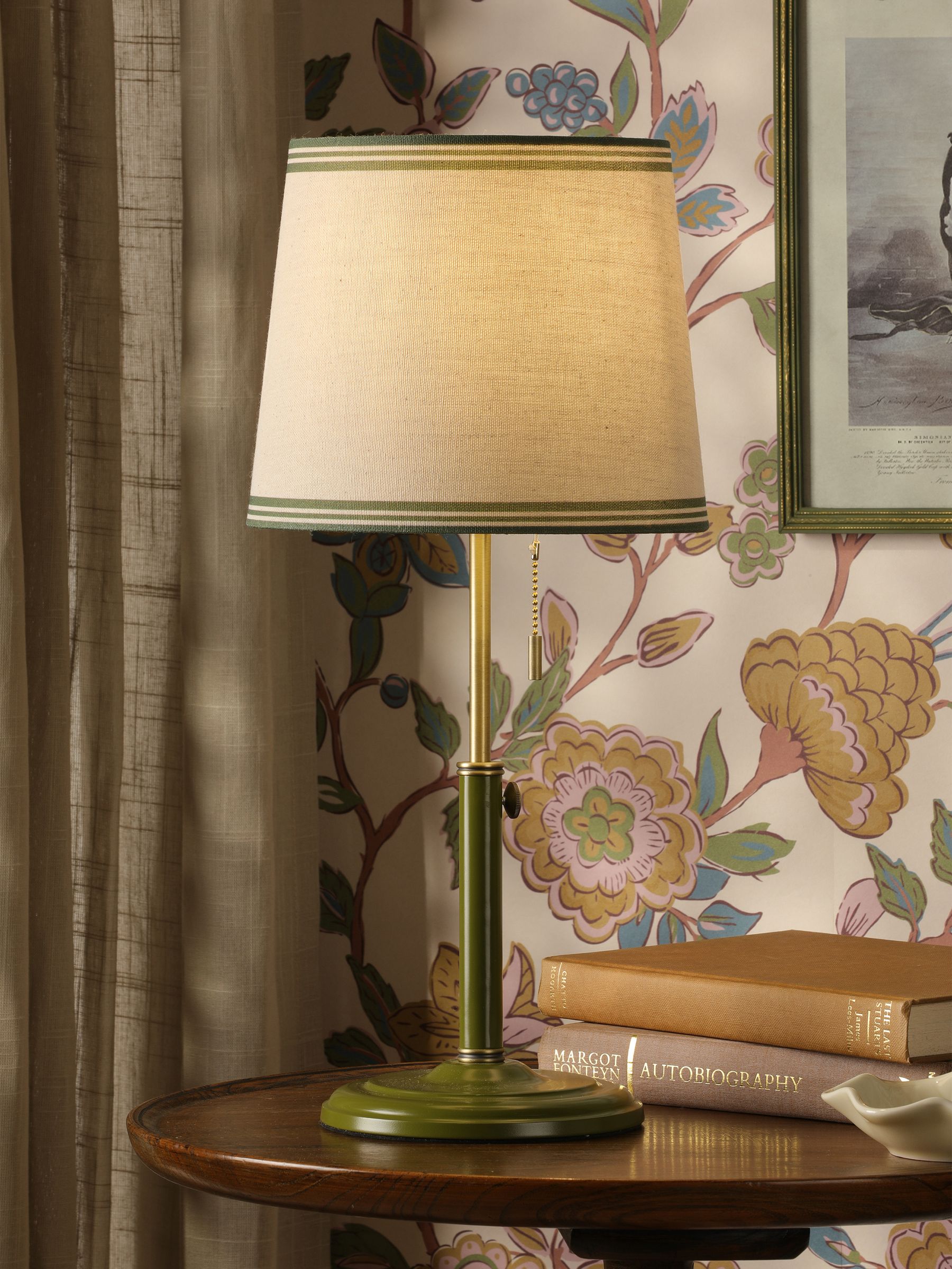 Green Upton Rise and Fall Table Lamp - Image 1 of 8