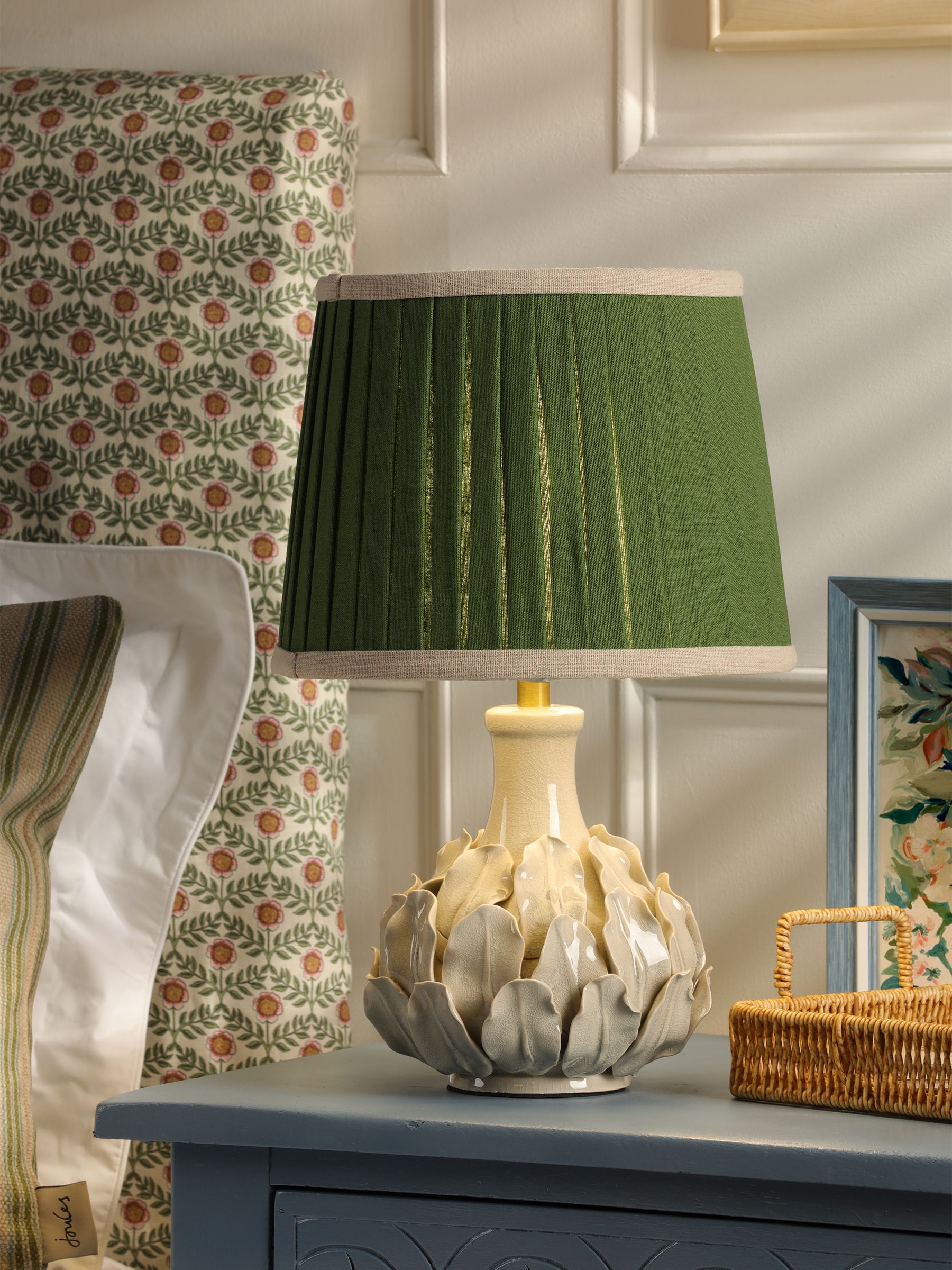 Cream Chatsworth Small Ceramic Table Lamp - Image 1 of 6 Cream Chatsworth Small Ceramic Table Lamp - Image 1 of 6