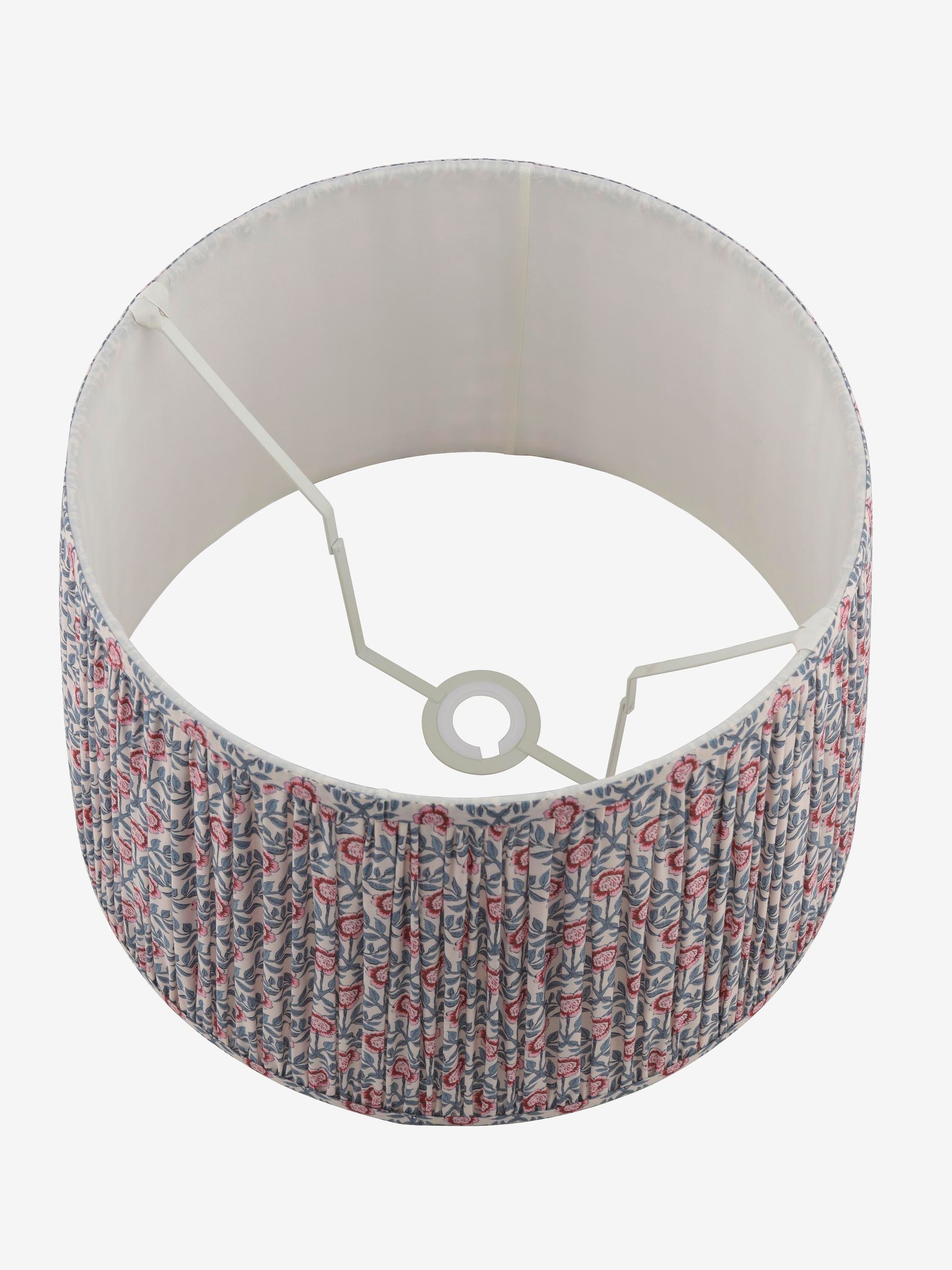 Blue & Pink Folly Pleated Cotton Easyfit Lamp Shade - Image 7 of 7 Blue & Pink Folly Pleated Cotton Easyfit Lamp Shade - Image 7 of 7
