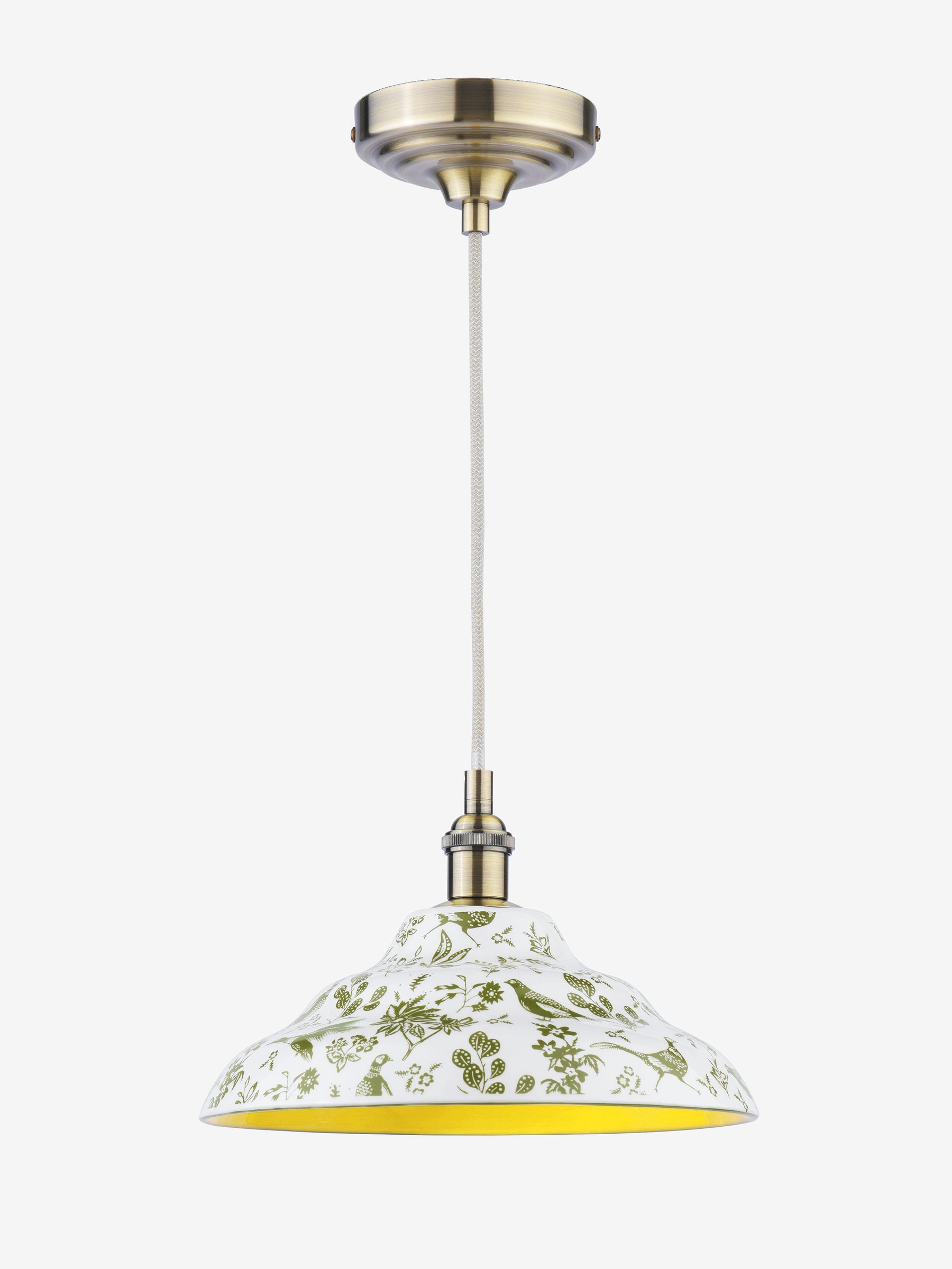 Green Audley Ceramic Printed Ceiling Light Shade - Image 6 of 6
