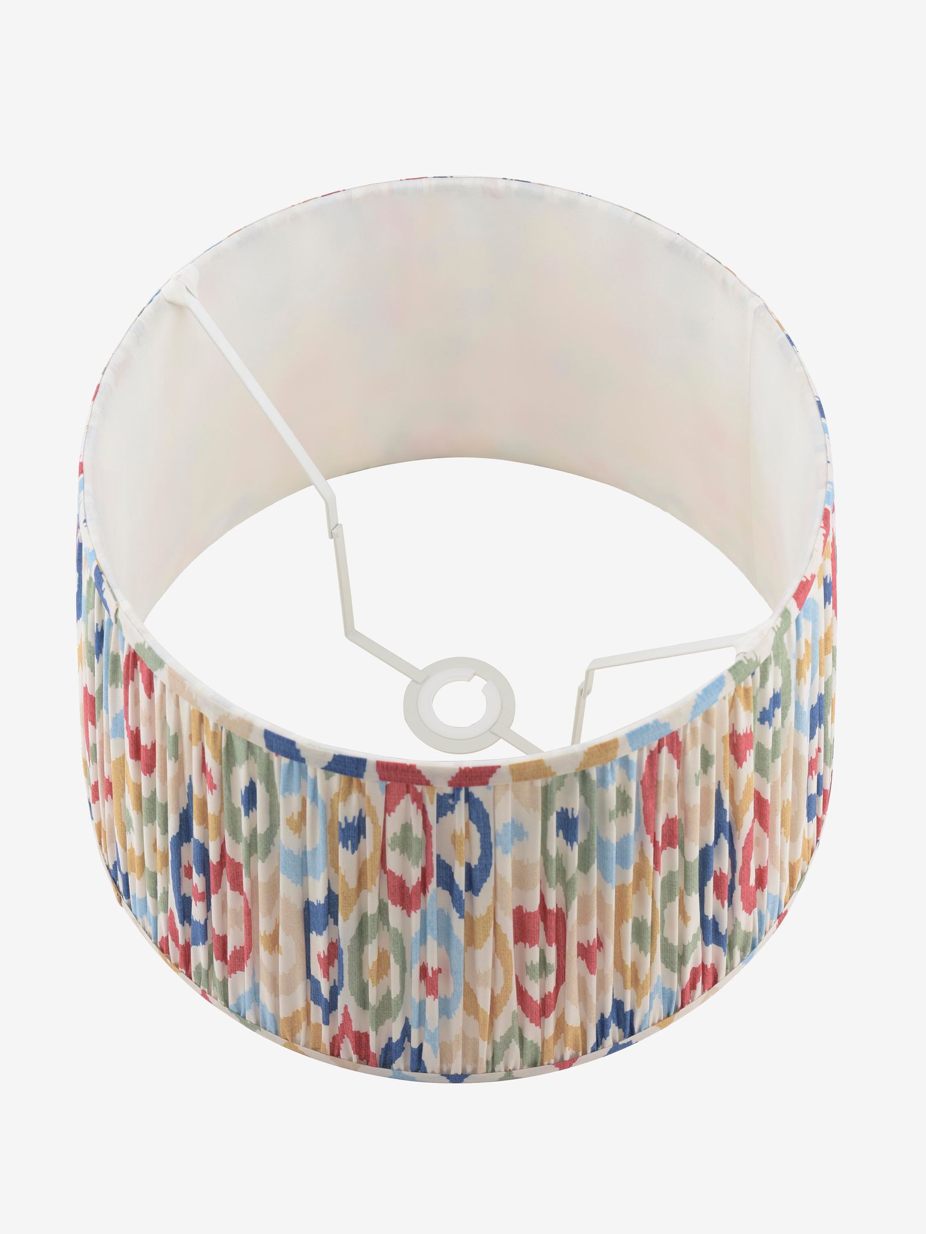 Blue & Multi Folly Pleated Cotton Easyfit Lamp Shade - Image 7 of 7 Blue & Multi Folly Pleated Cotton Easyfit Lamp Shade - Image 7 of 7