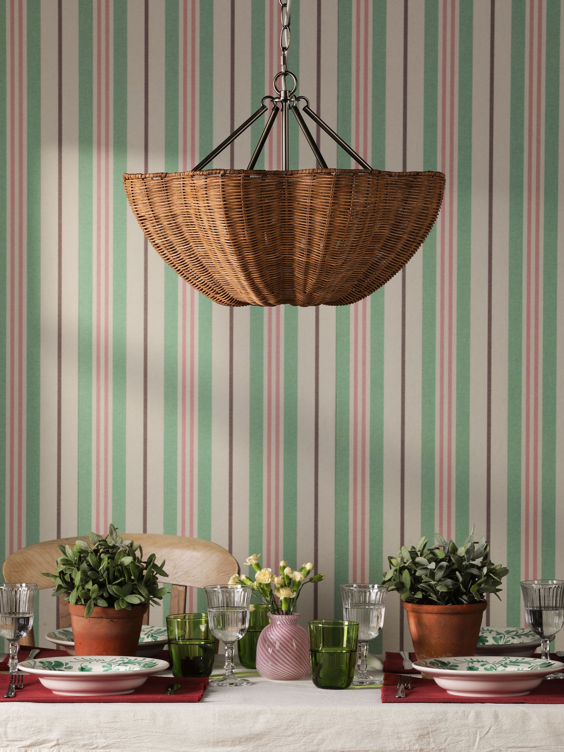 Brown Braywick Rattan Pendant Ceiling Light - Image 2 of 6