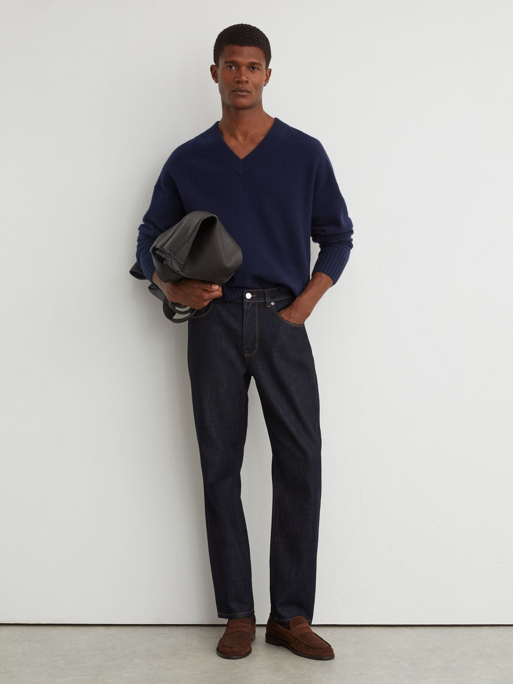 Straight-Leg Jeans in Dark Indigo - Image 1 of 7