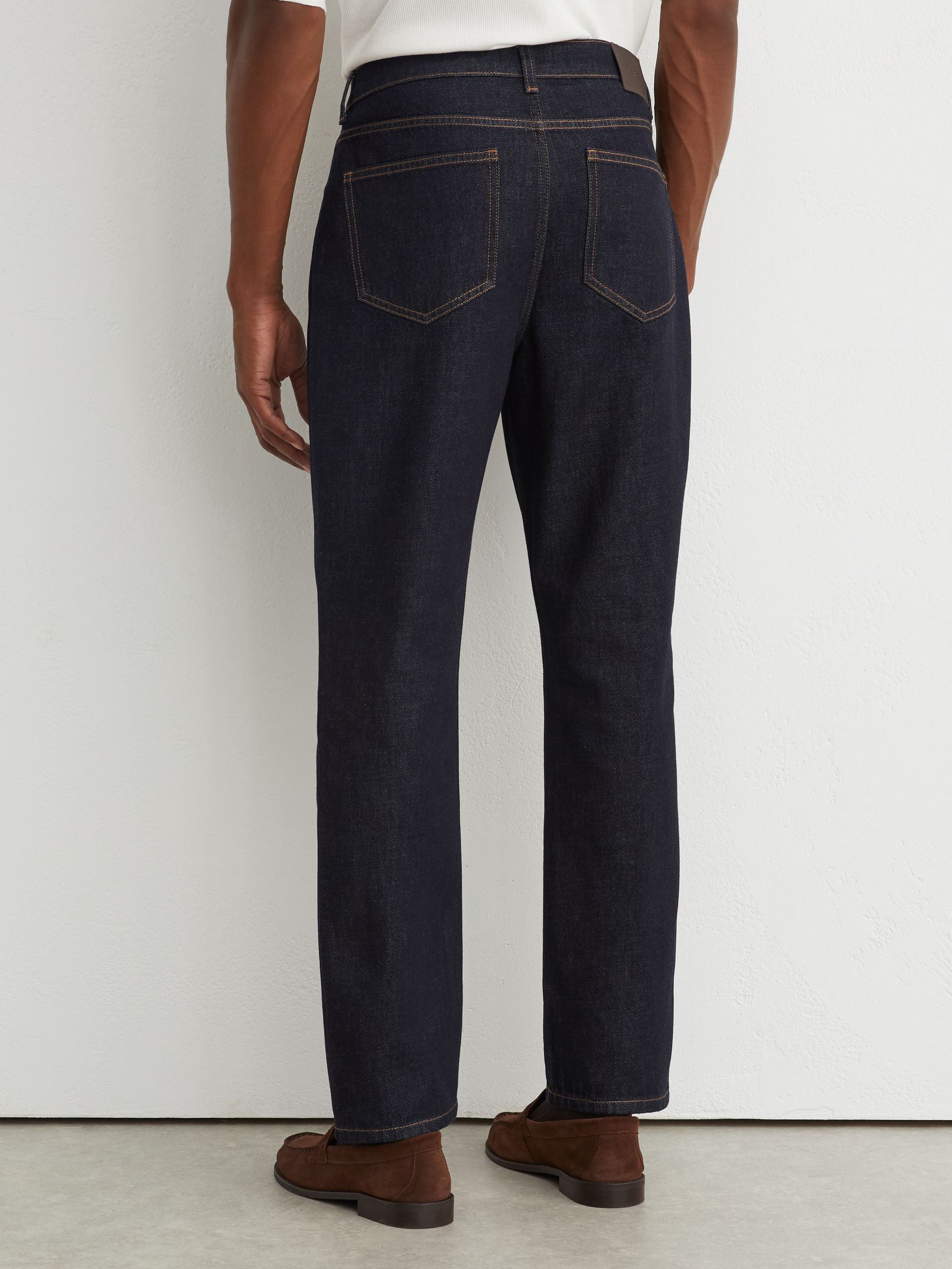 Straight-Leg Jeans in Dark Indigo - Image 5 of 7