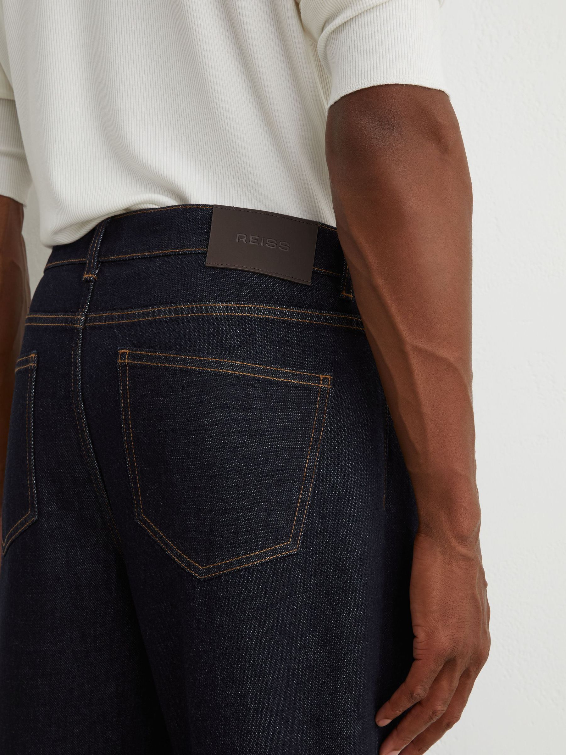 Straight-Leg Jeans in Dark Indigo - Image 6 of 7