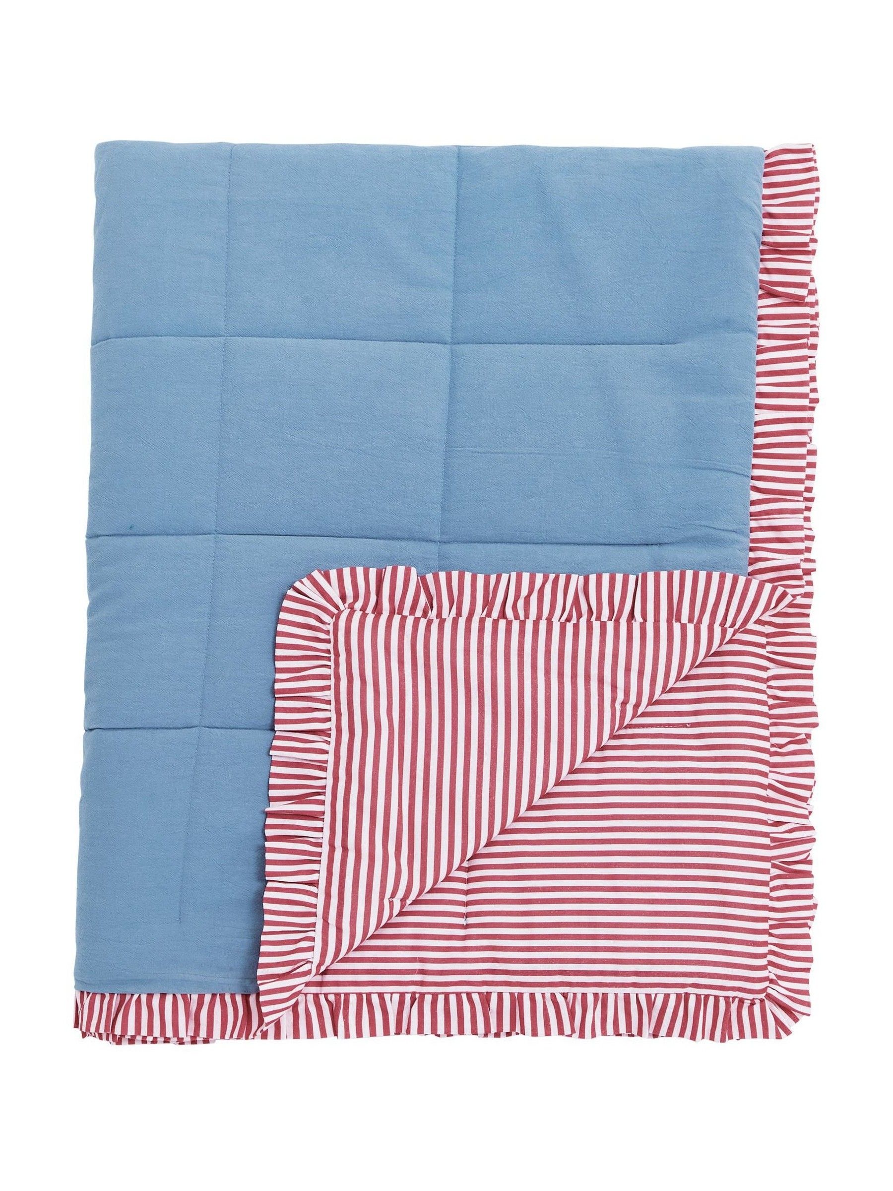 Blue Come Rain Or Shine Quilted Throw - Image 2 of 5