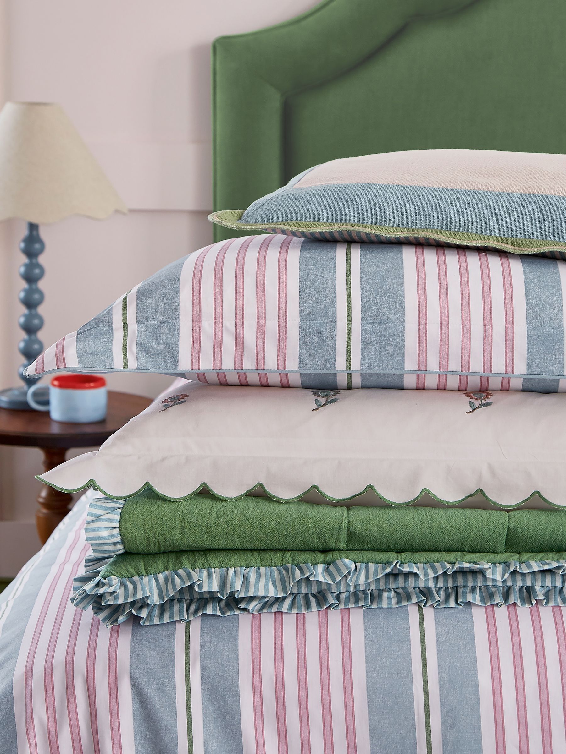 Pink Come Rain Or Shine Striped Reversible Duvet Set - Image 4 of 5