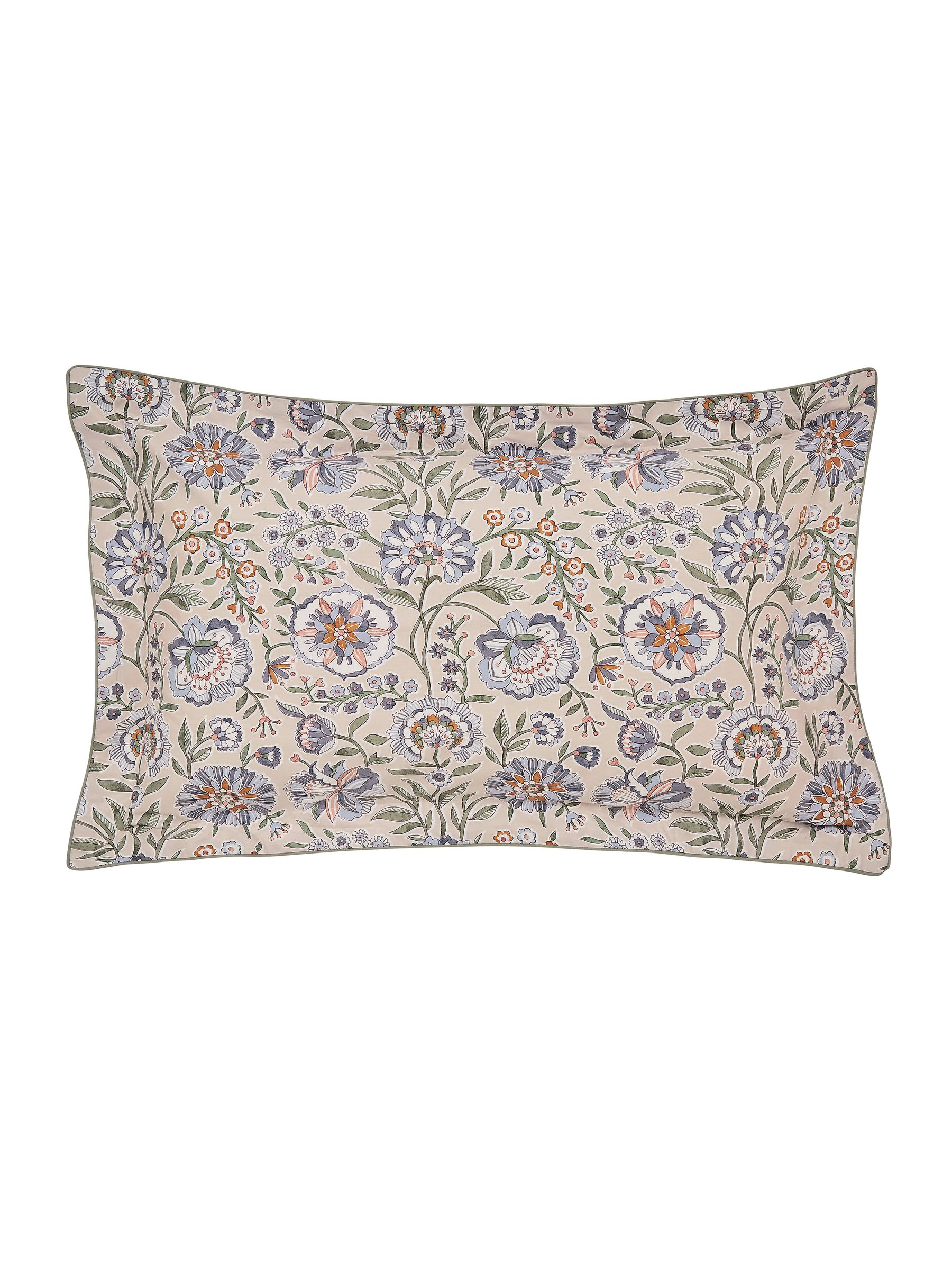 Green Provence Floral Reversible Duvet Cover and Pillowcase Set - Image 4 of 5