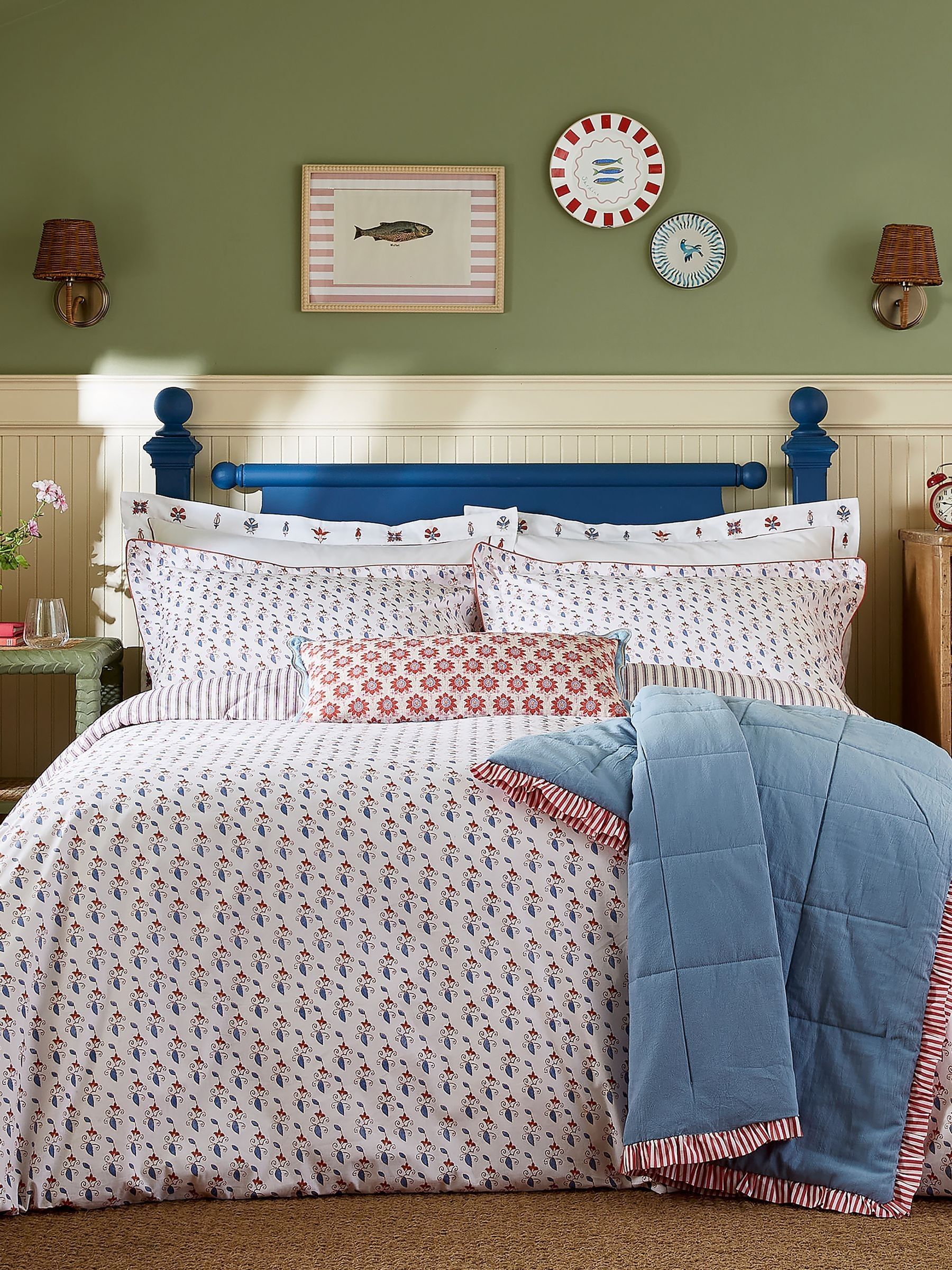Red Vanessa Reversible Duvet Set - Image 1 of 5