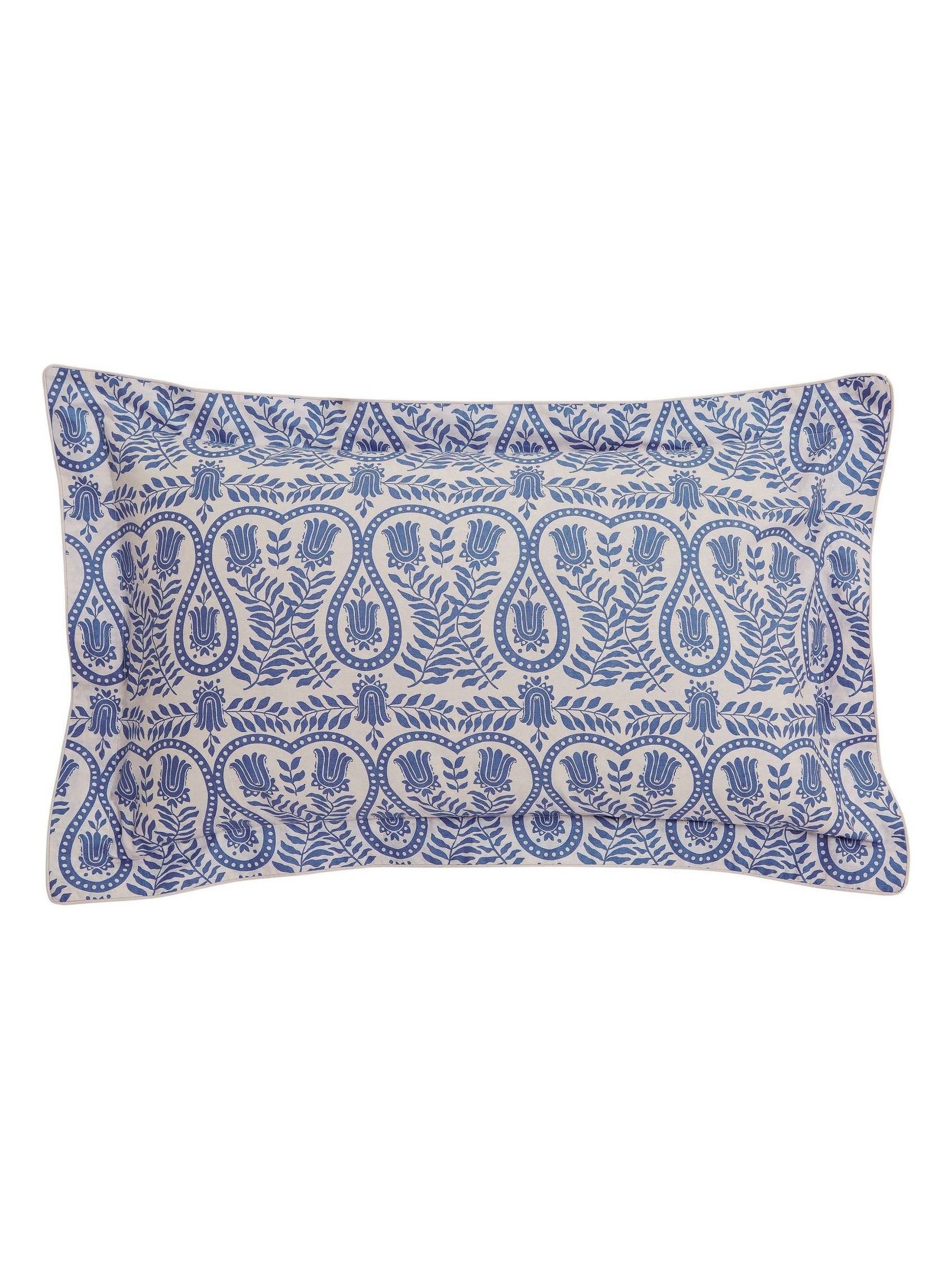 Blue Wandering Indienne Cotton Reversible Duvet Set - Image 3 of 5