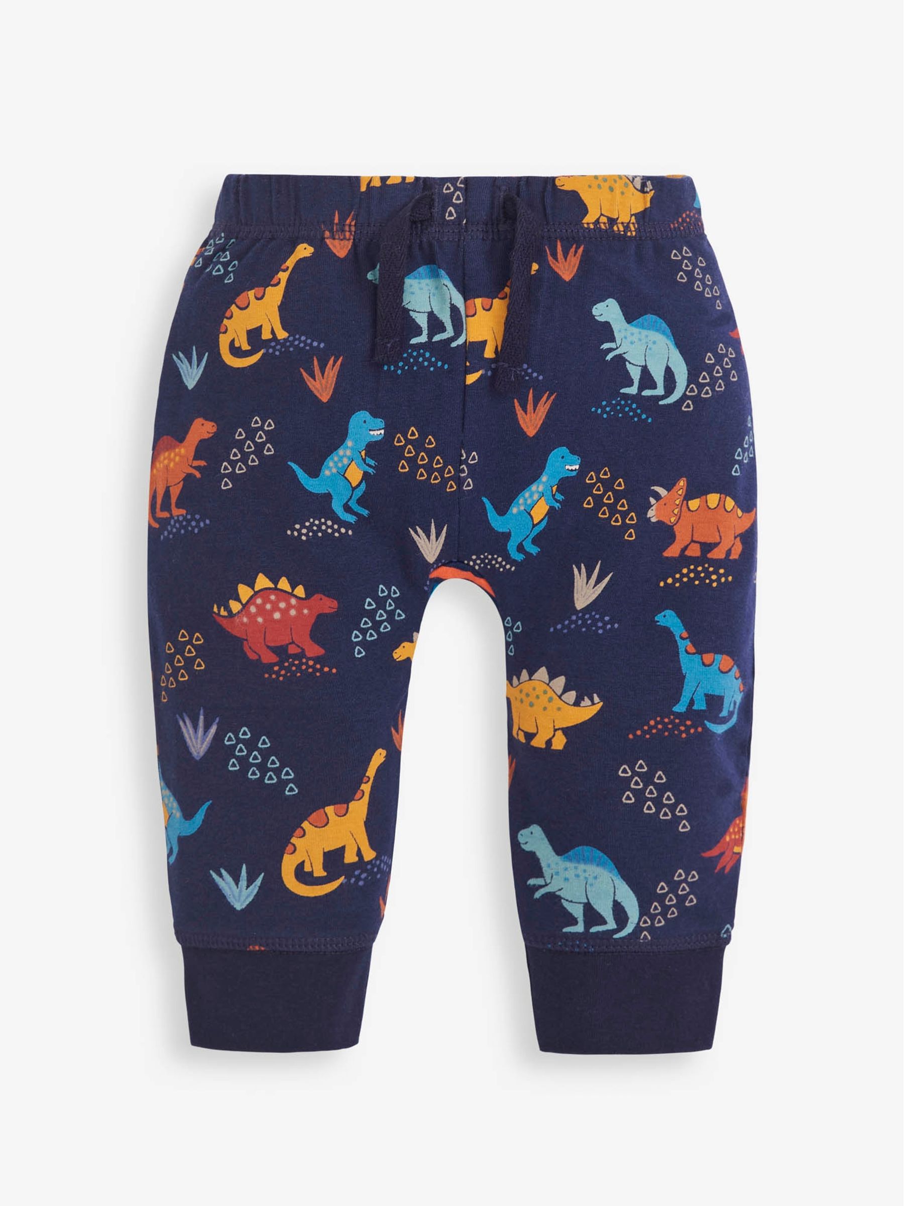 Navy 2-Pack Dinosaur & Stripe Baby Leggings - Image 2 of 5