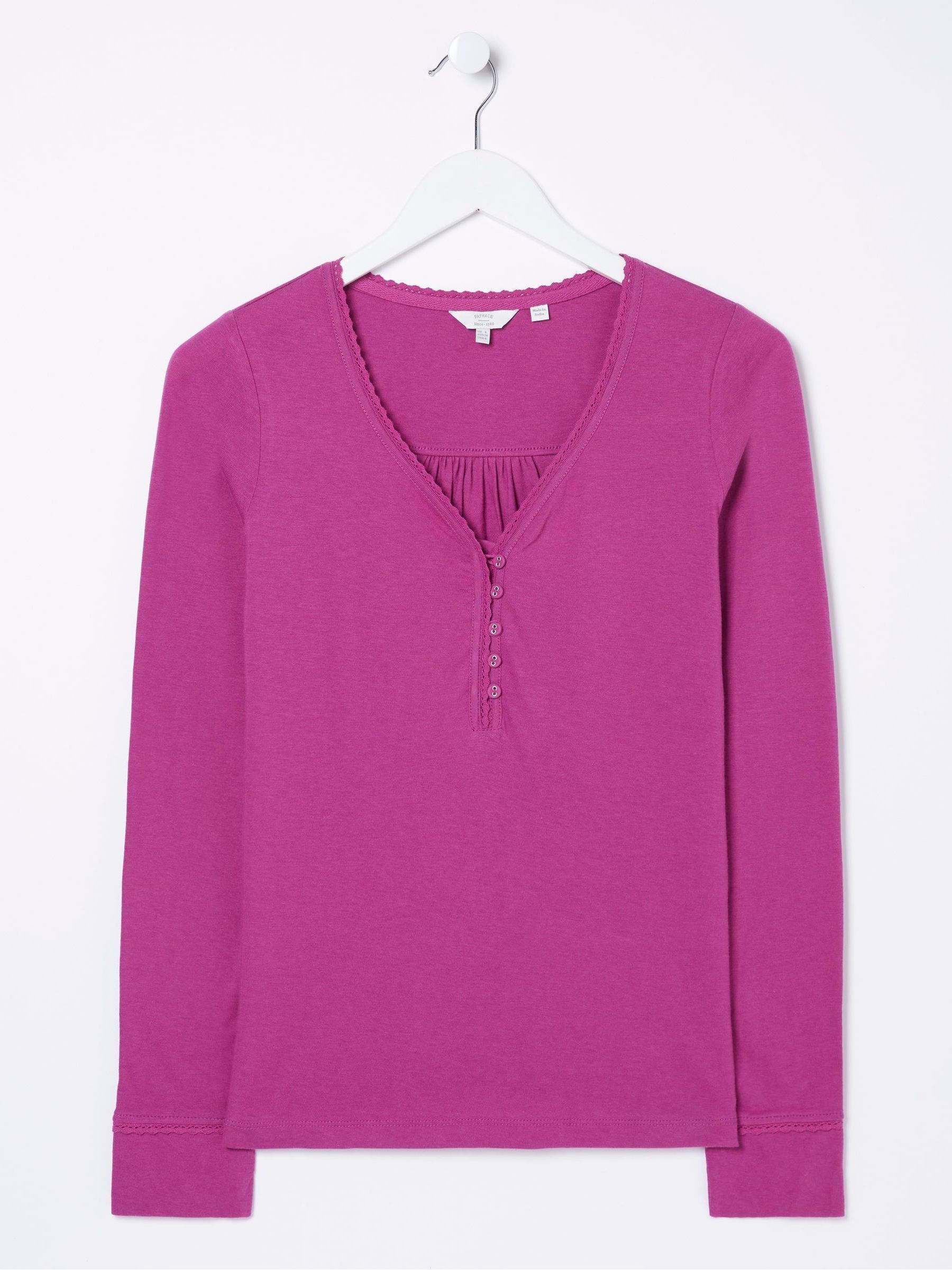 Pink Henley Top - Image 4 of 4
