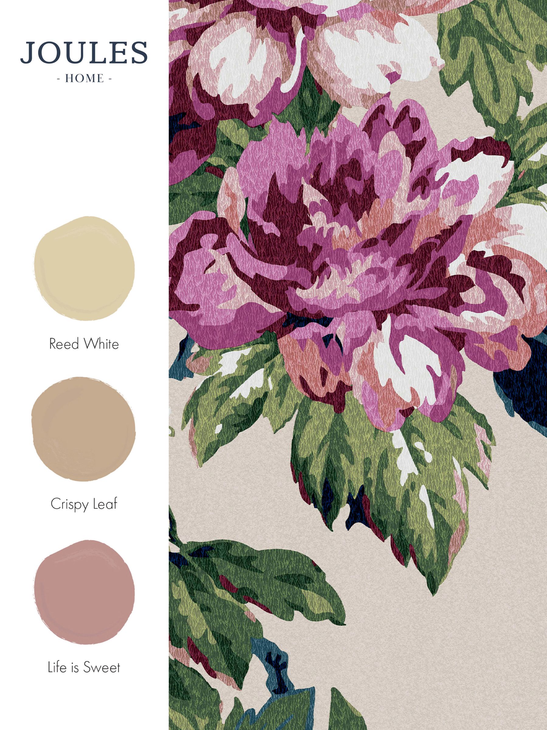 Cream Invite Floral Wallpaper - Image 4 of 4