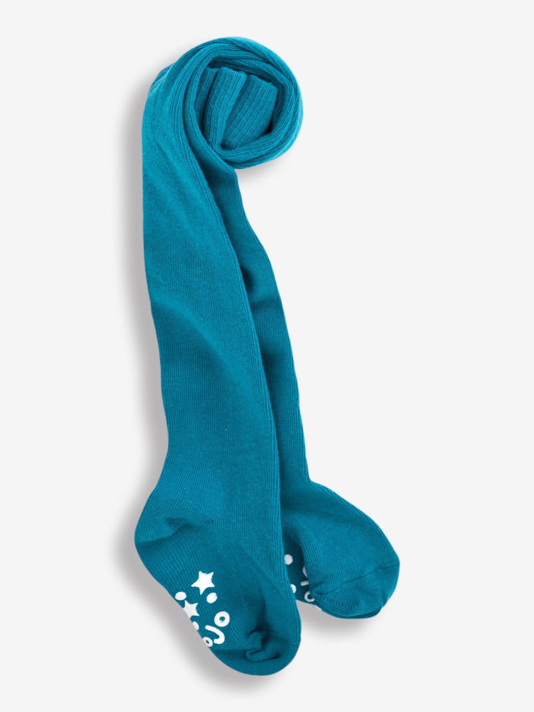 Teal Cotton Rich Plain Tights - Image 1 of 1