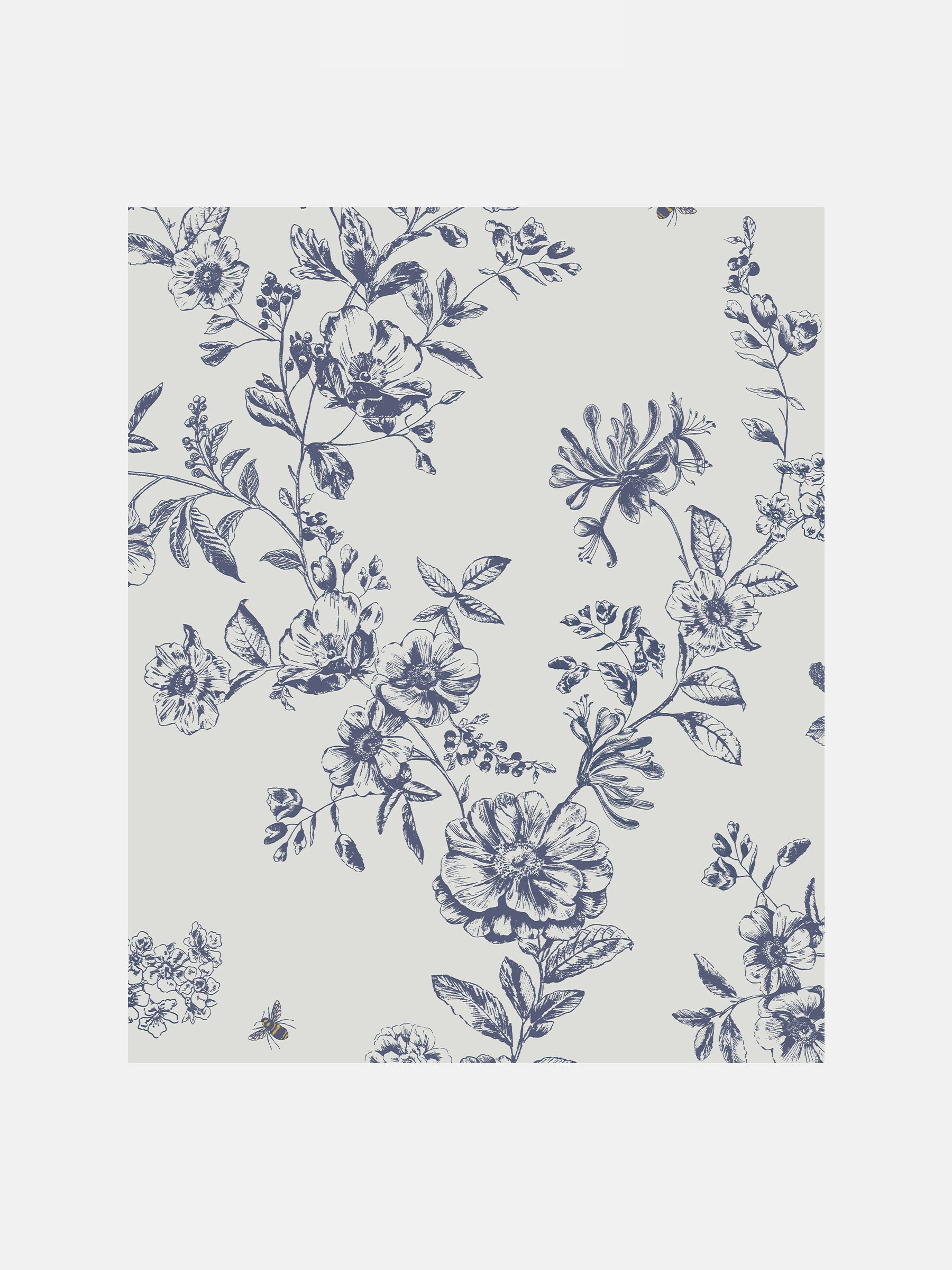 Cream Honey Floral Wallpaper - Image 5 of 5