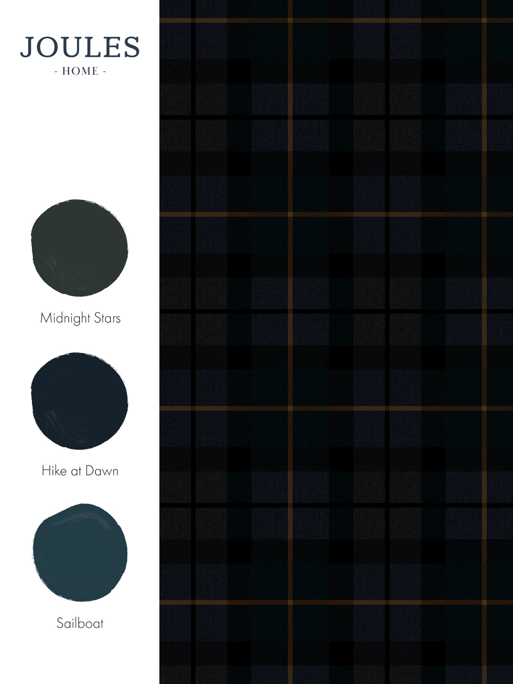 Blue Rothero Check Wallpaper - Image 4 of 4