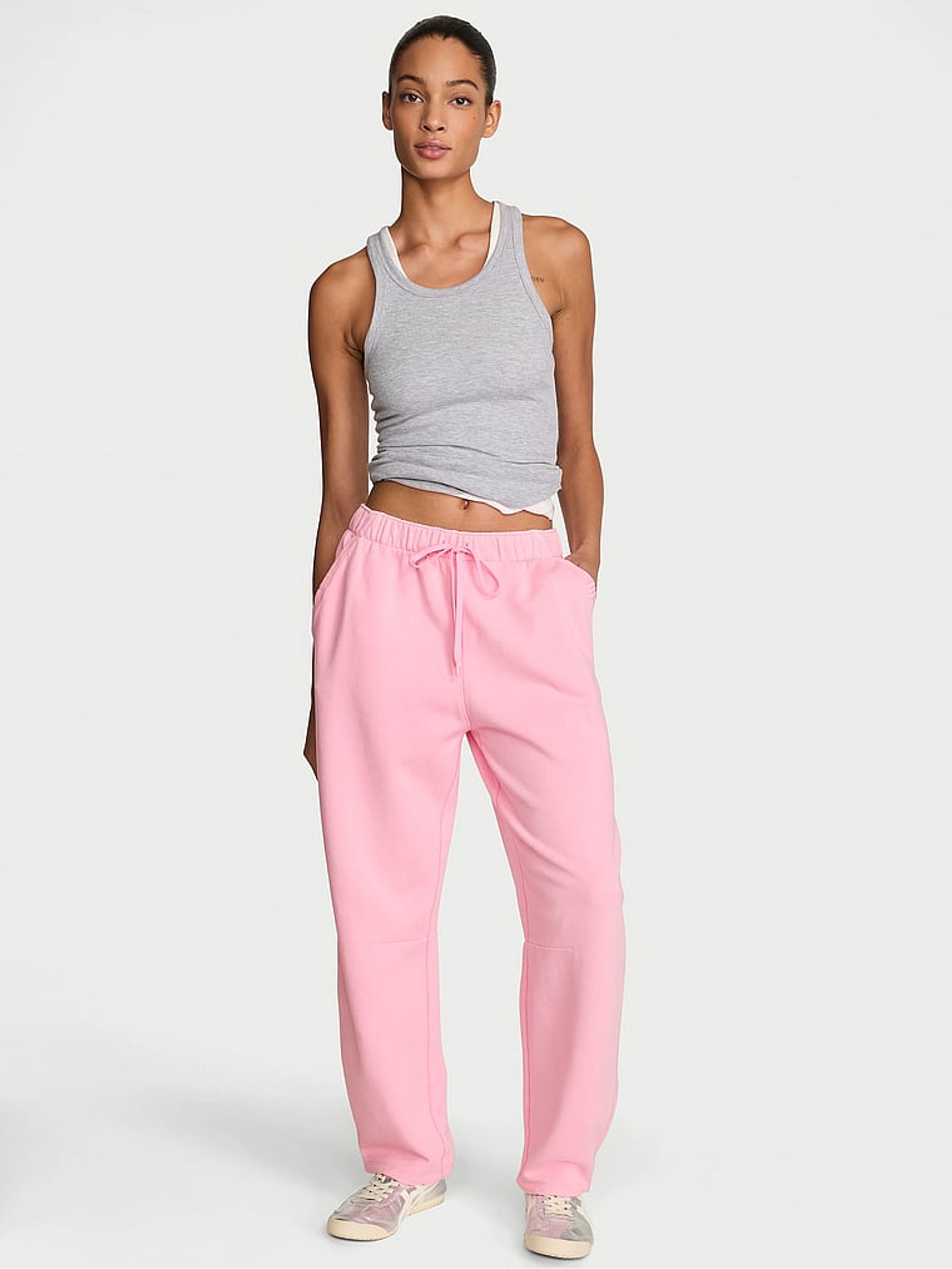 Victoria Pink Barrel Fashion Show Fleece Joggers - Image 2 of 3 Victoria Pink Barrel Fashion Show Fleece Joggers - Image 2 of 3