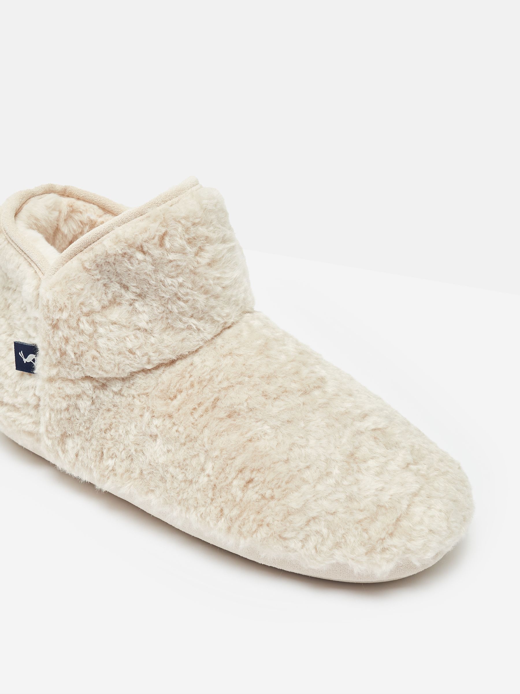 Cabin Luxe Oatmeal Faux Fur Slipper Boots - Image 2 of 7